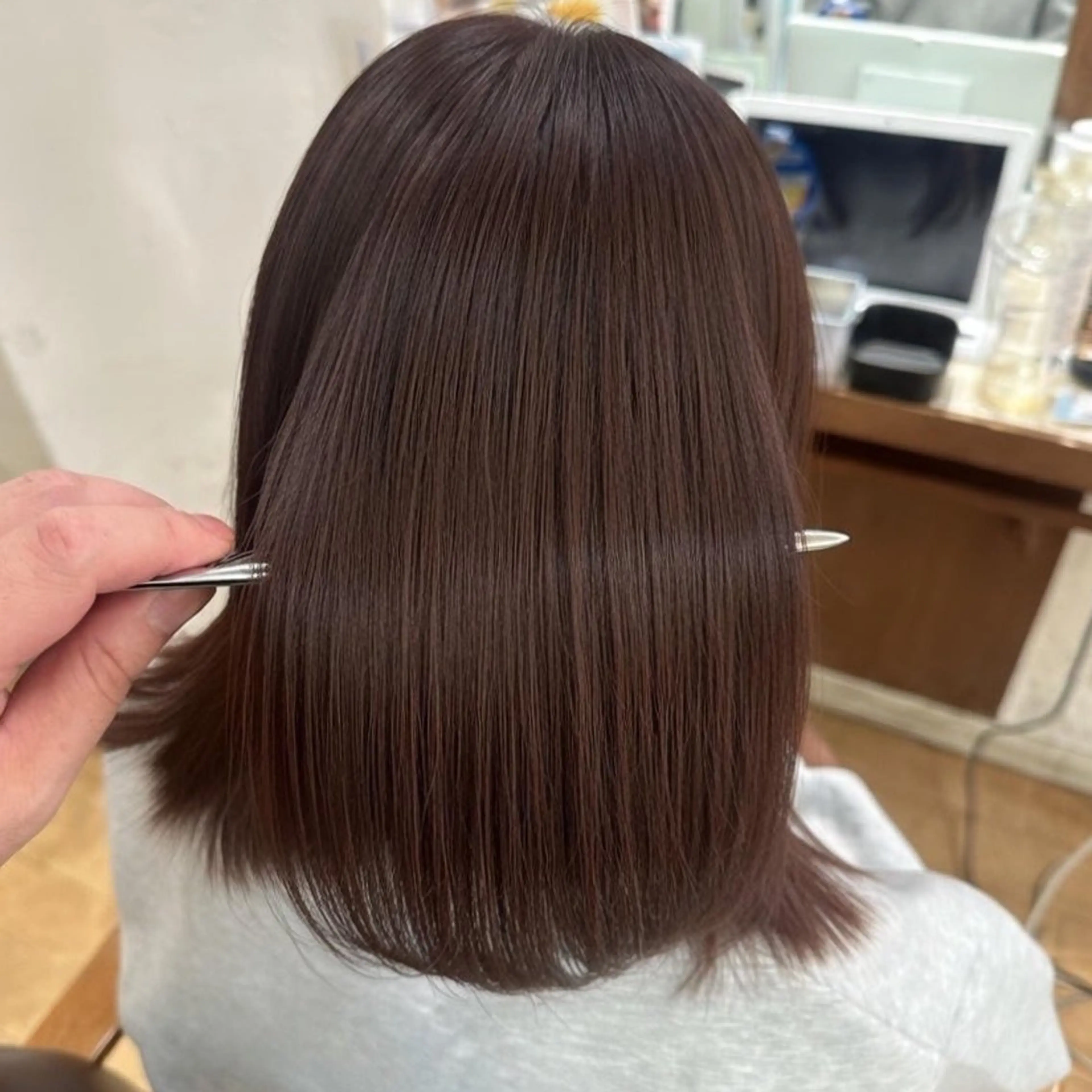 セミロング カラー 無料モデル募集中🫧 田村 羽夏のヘアスタイル