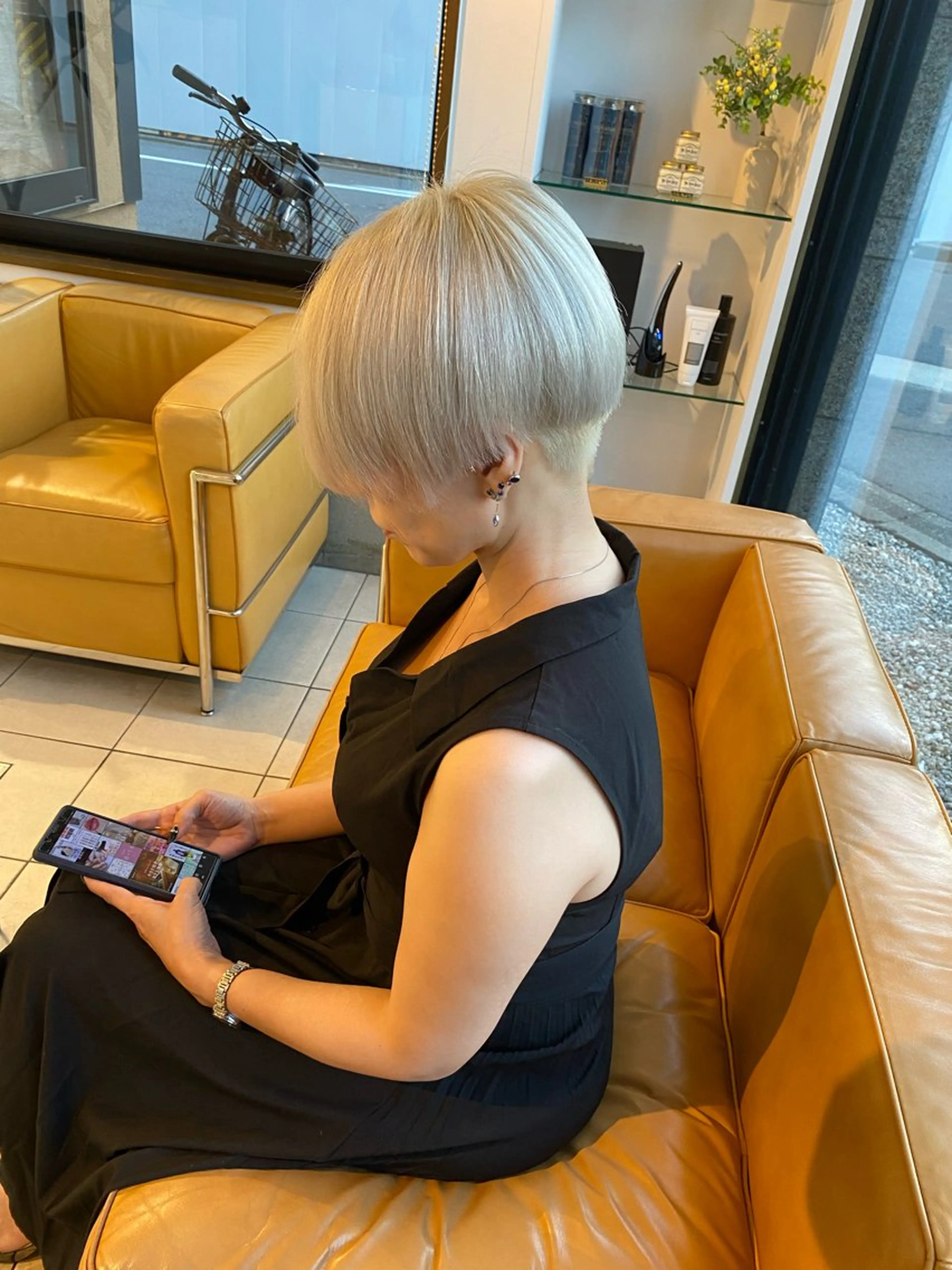 ショート カラー 山田勇真 ボブ/縮毛矯正/金山のヘアスタイル