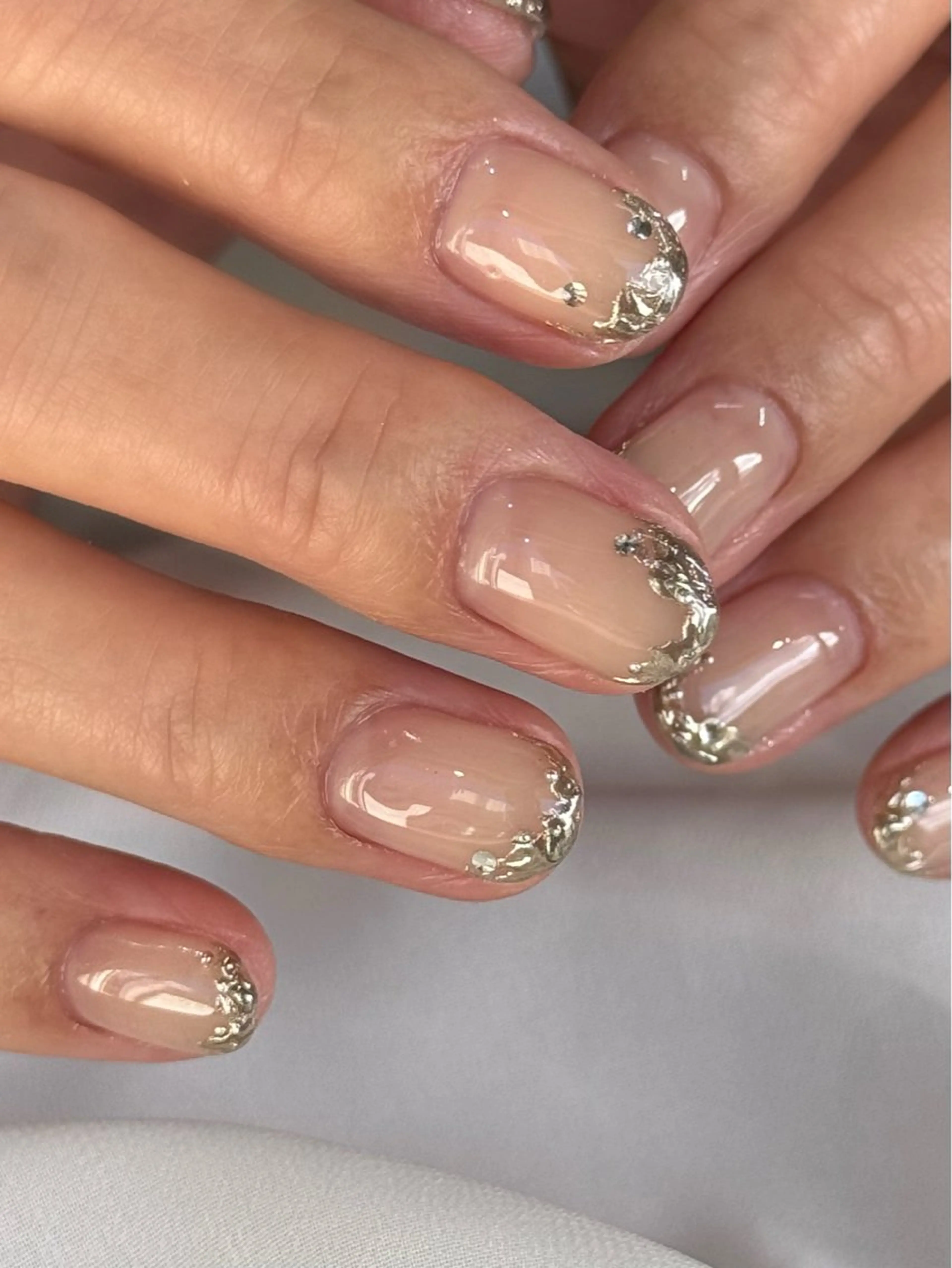 ネイル キラキラネイル ストーンネイル ハンドネイル HARUKA ネイリスト福岡/薬院のネイルデザイン