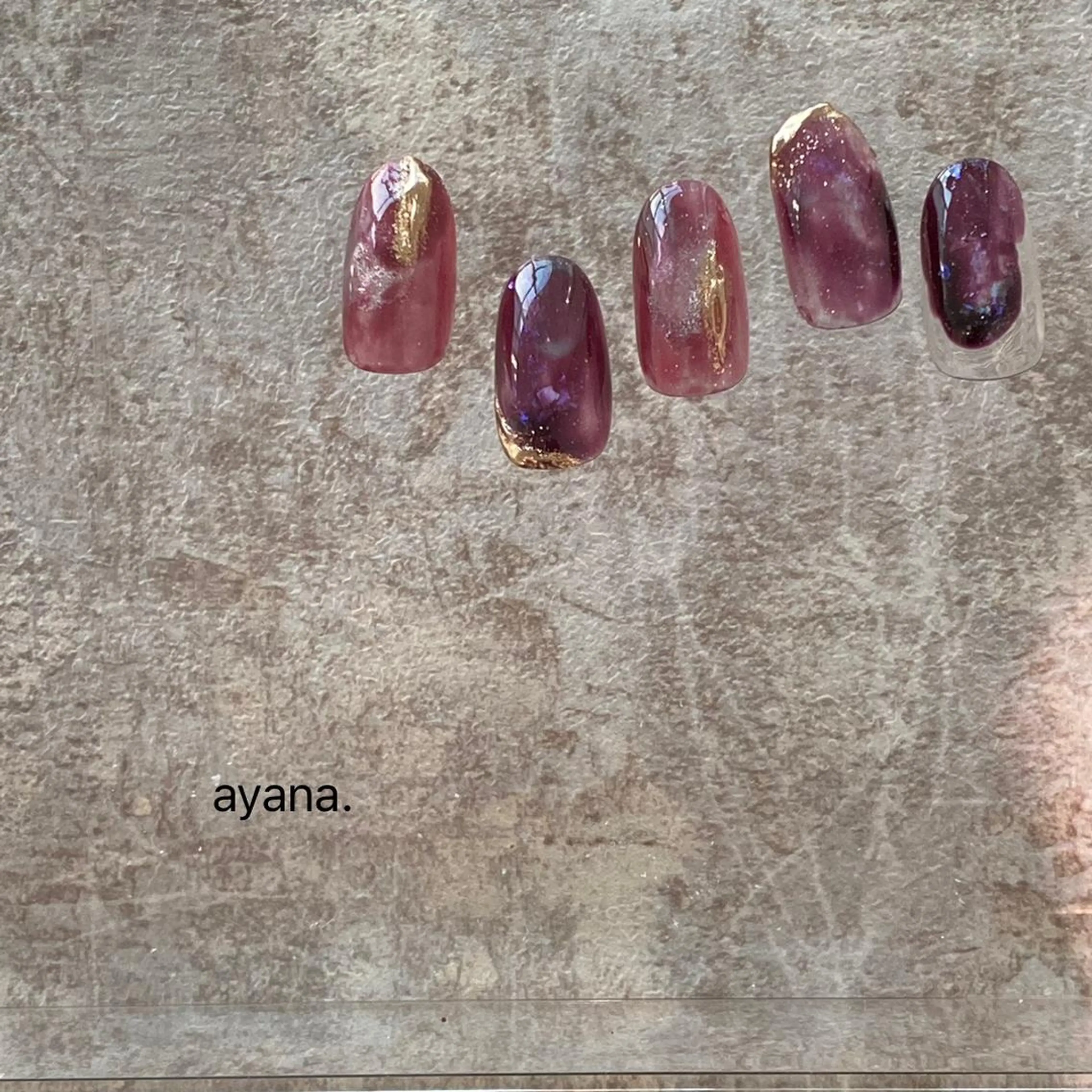 ネイル アートネイル ミラーネイル ニュアンスネイル ayana nails所属・nail salon ayanaのネイルデザイン