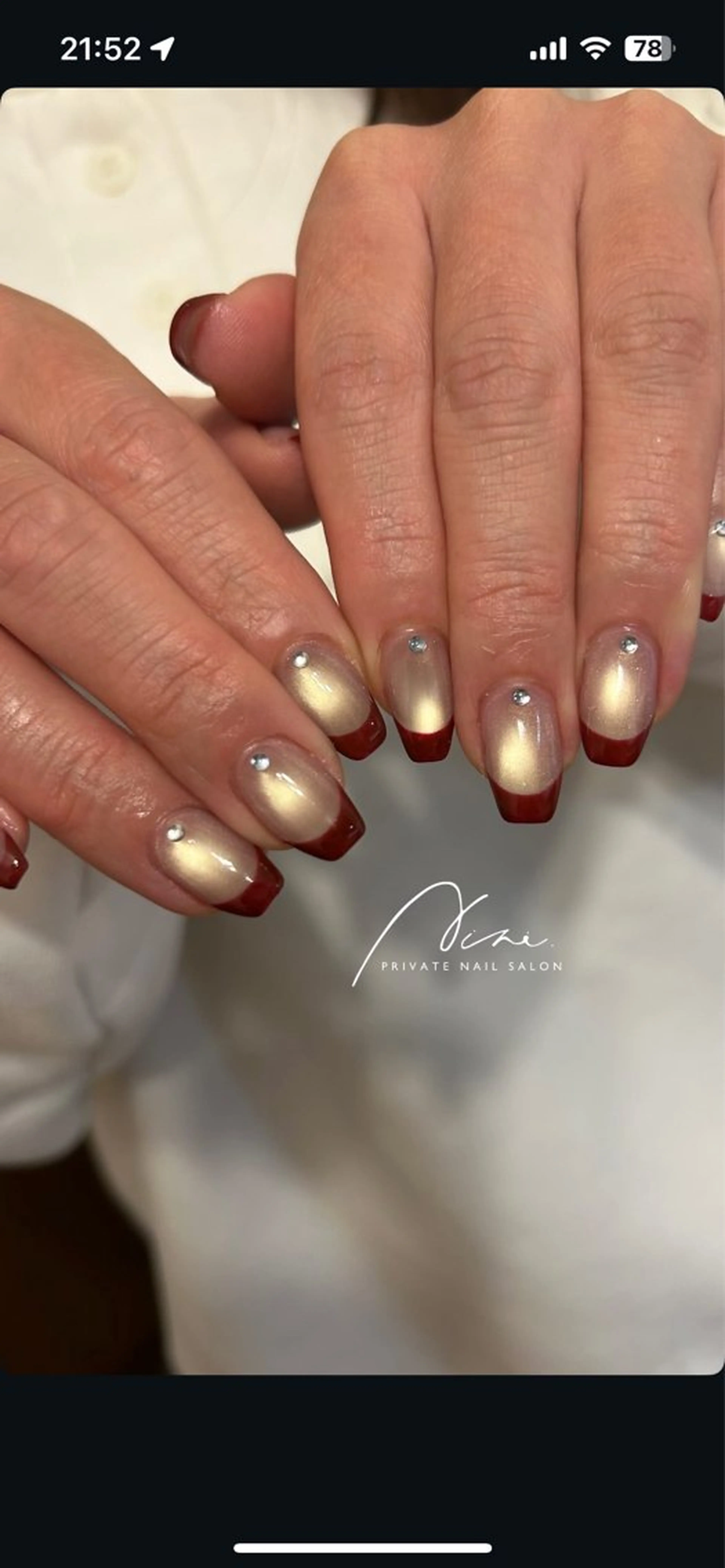 ネイル マグネットネイル ハンドネイル riri. nail salonのネイルデザイン