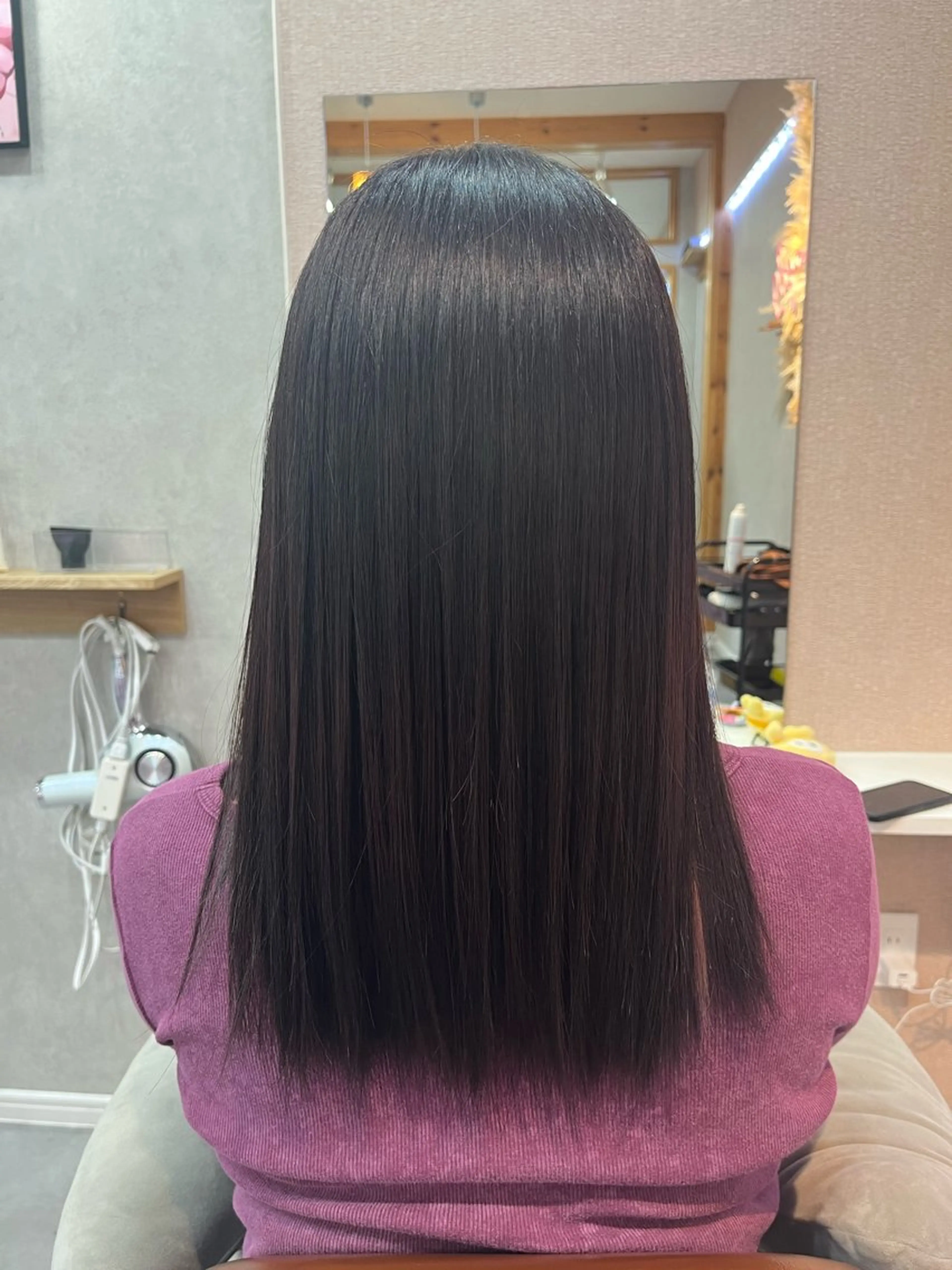 セミロング カラー トリートメント ヘアカラー トリートメント Haney89[ハニーエイク]所属・大森聖 Haney89のヘアスタイル