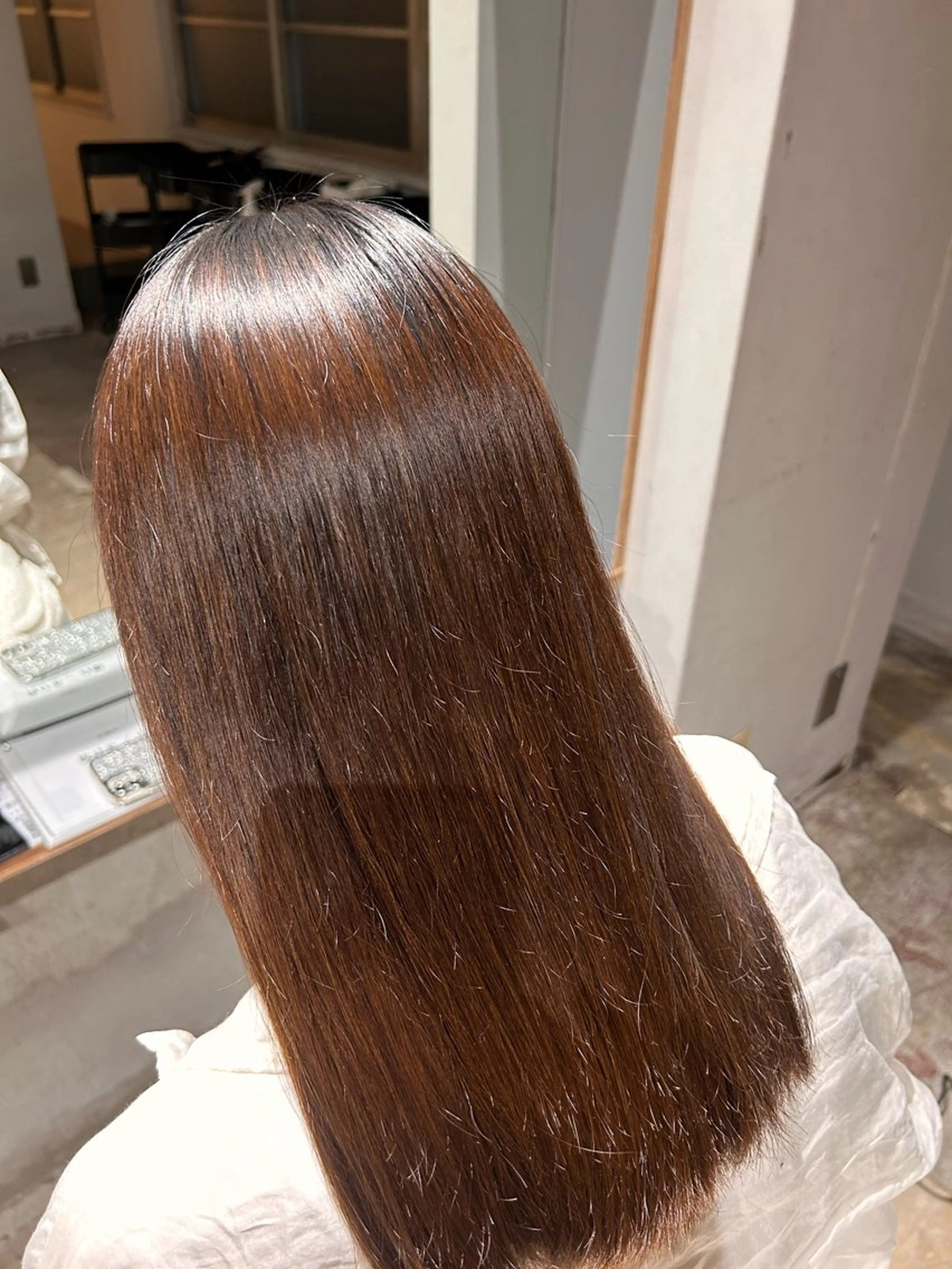 ロング 酸性ストレート 玉置 七海のヘアスタイル