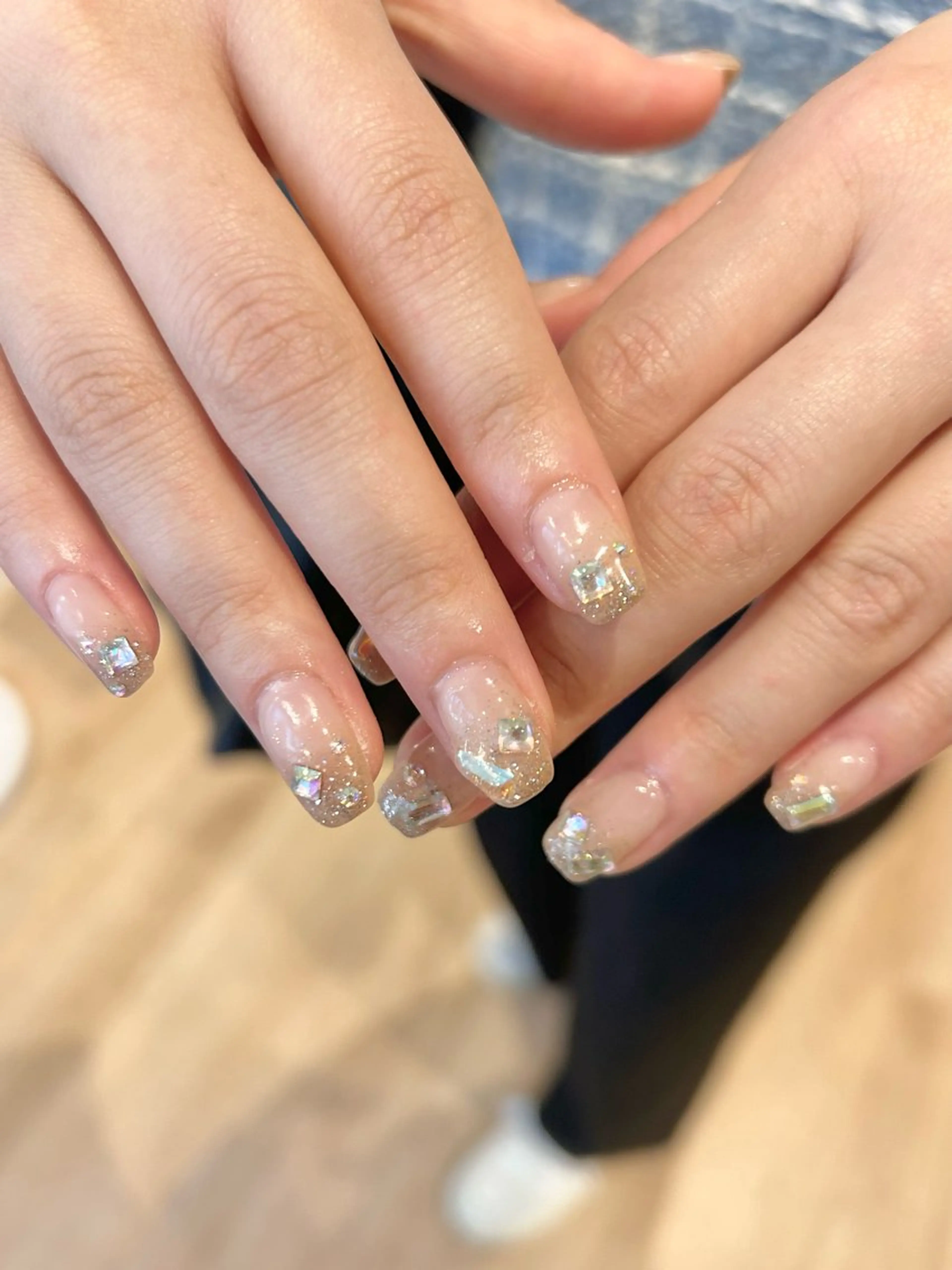 ネイル ストーンネイル ハンドネイル Bianca名駅店 まおのネイルデザイン