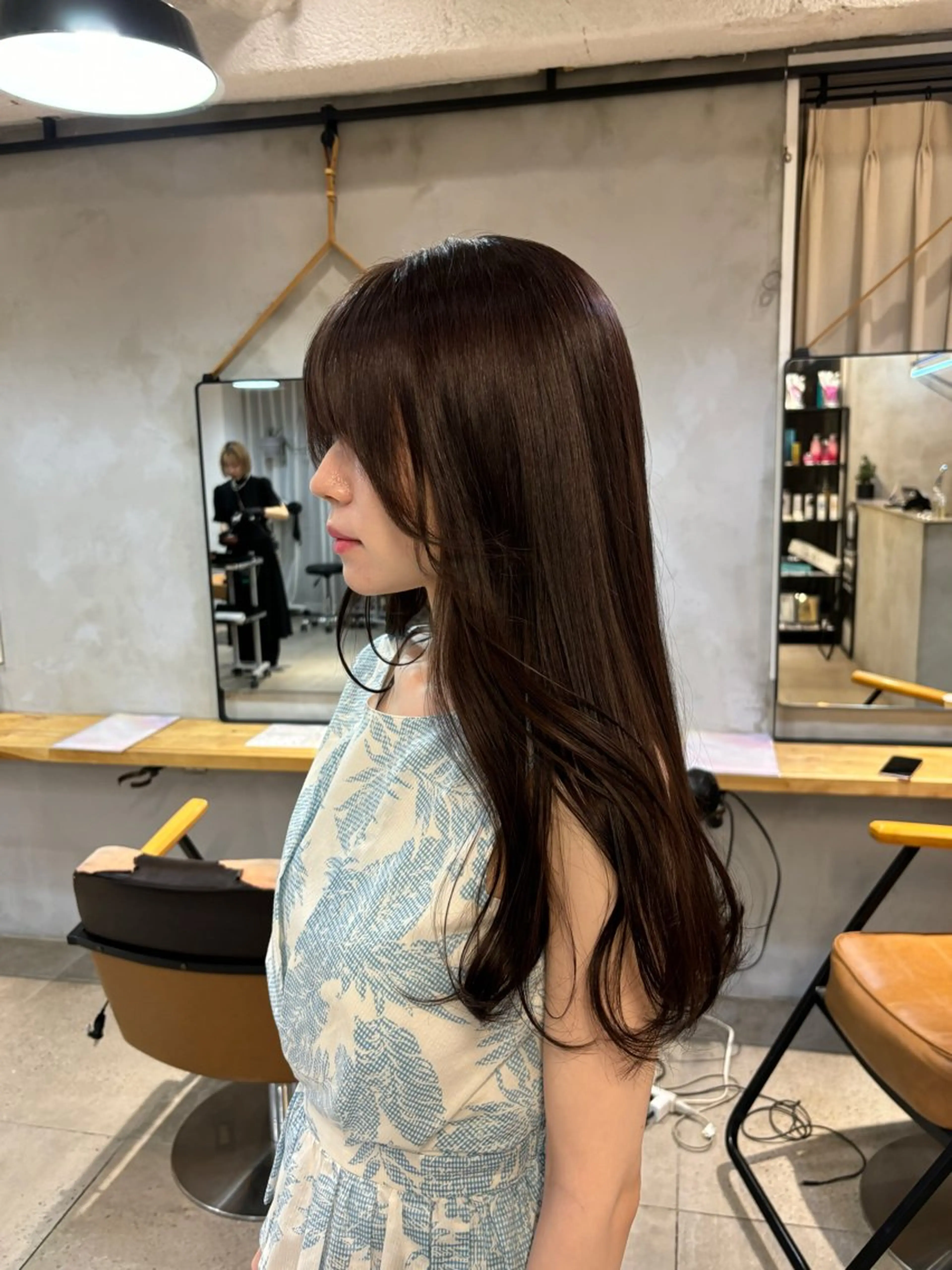 ロング ヘアカラー トリートメント 盛れる透明感カラー・ momokaのヘアスタイル