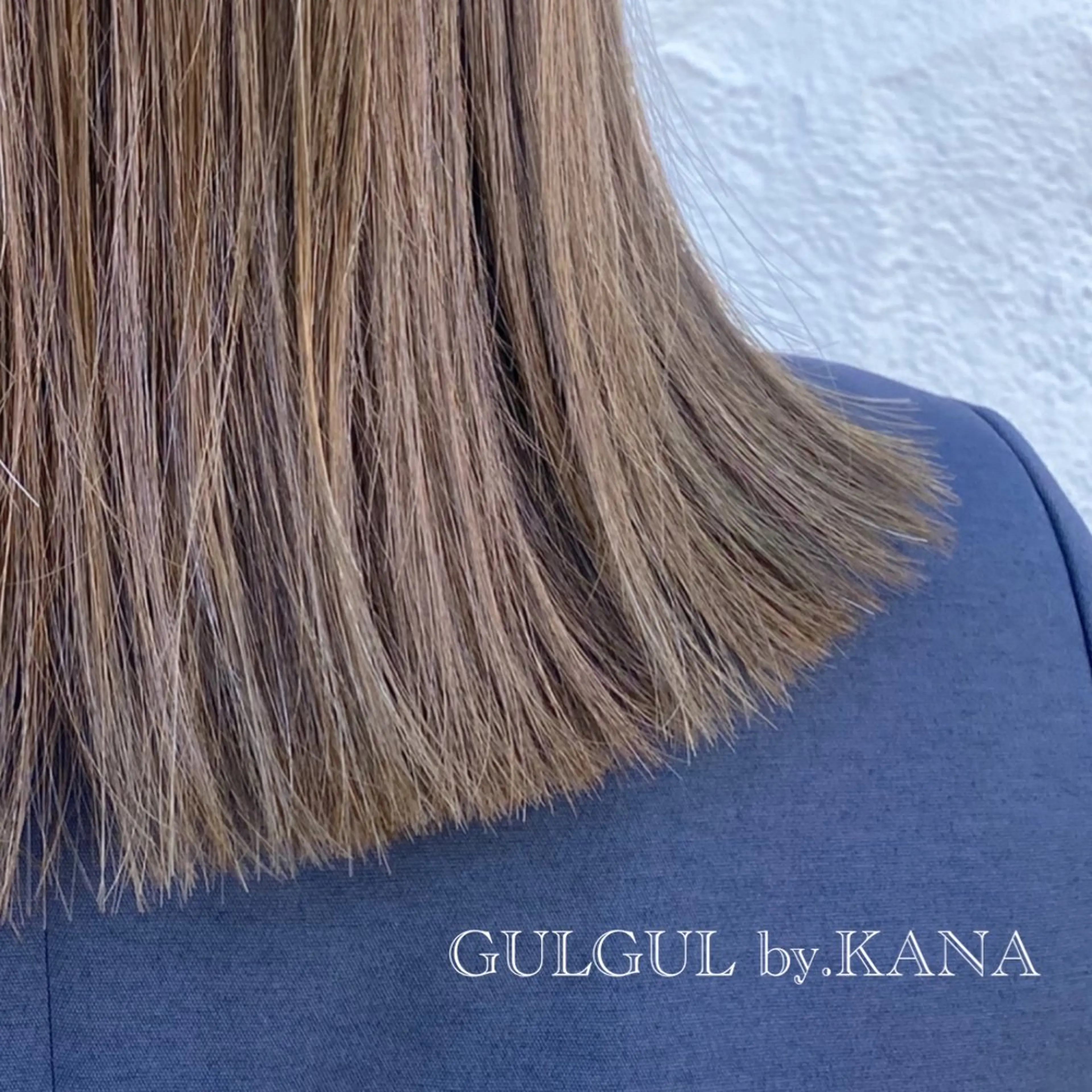 セミロング カラー 🪞Kana｜透明感 カラー × 髪質改善のヘアスタイル