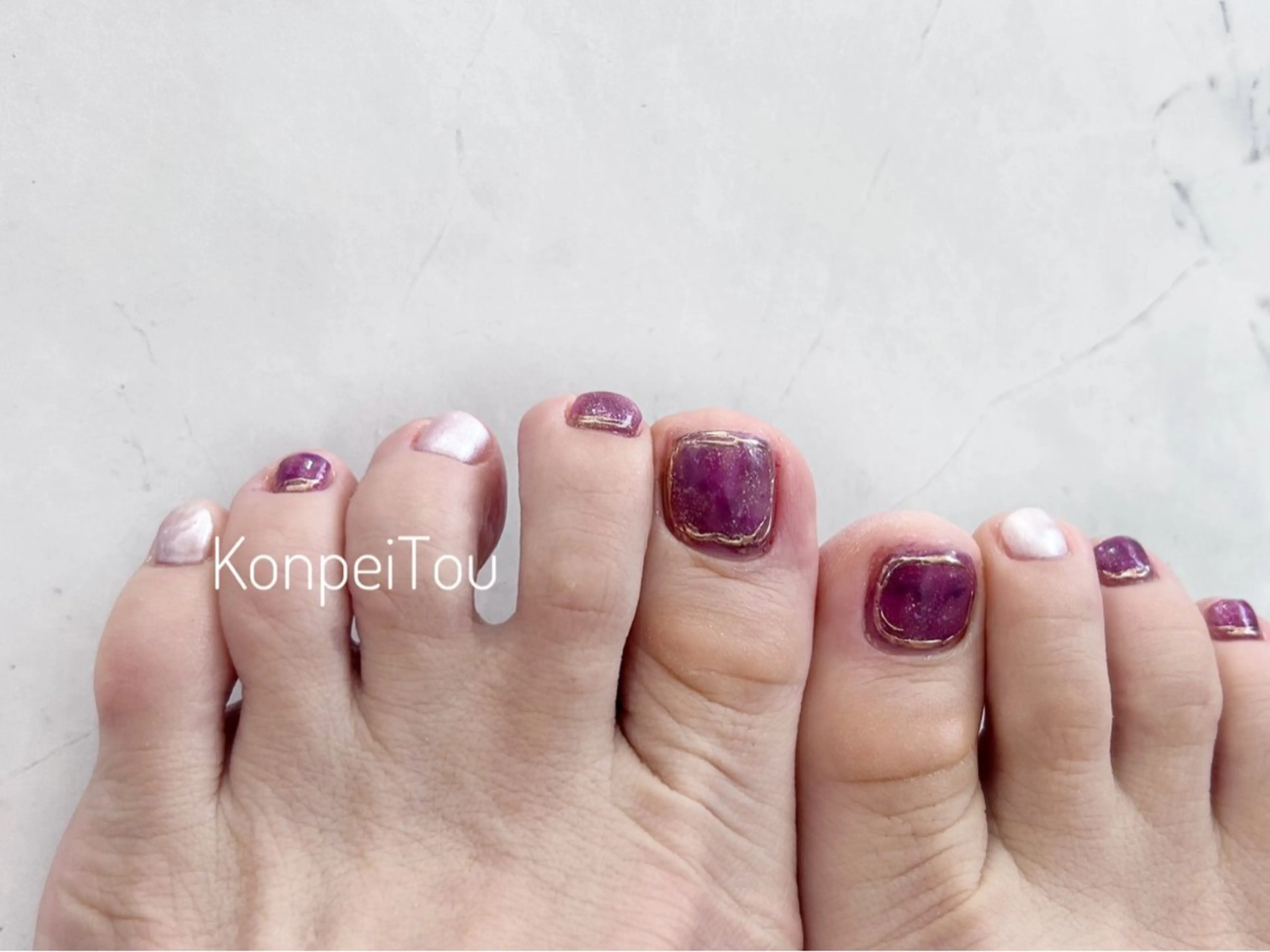 ネイル フットネイル おうちのネイルサロン KonpeiTouのネイルデザイン