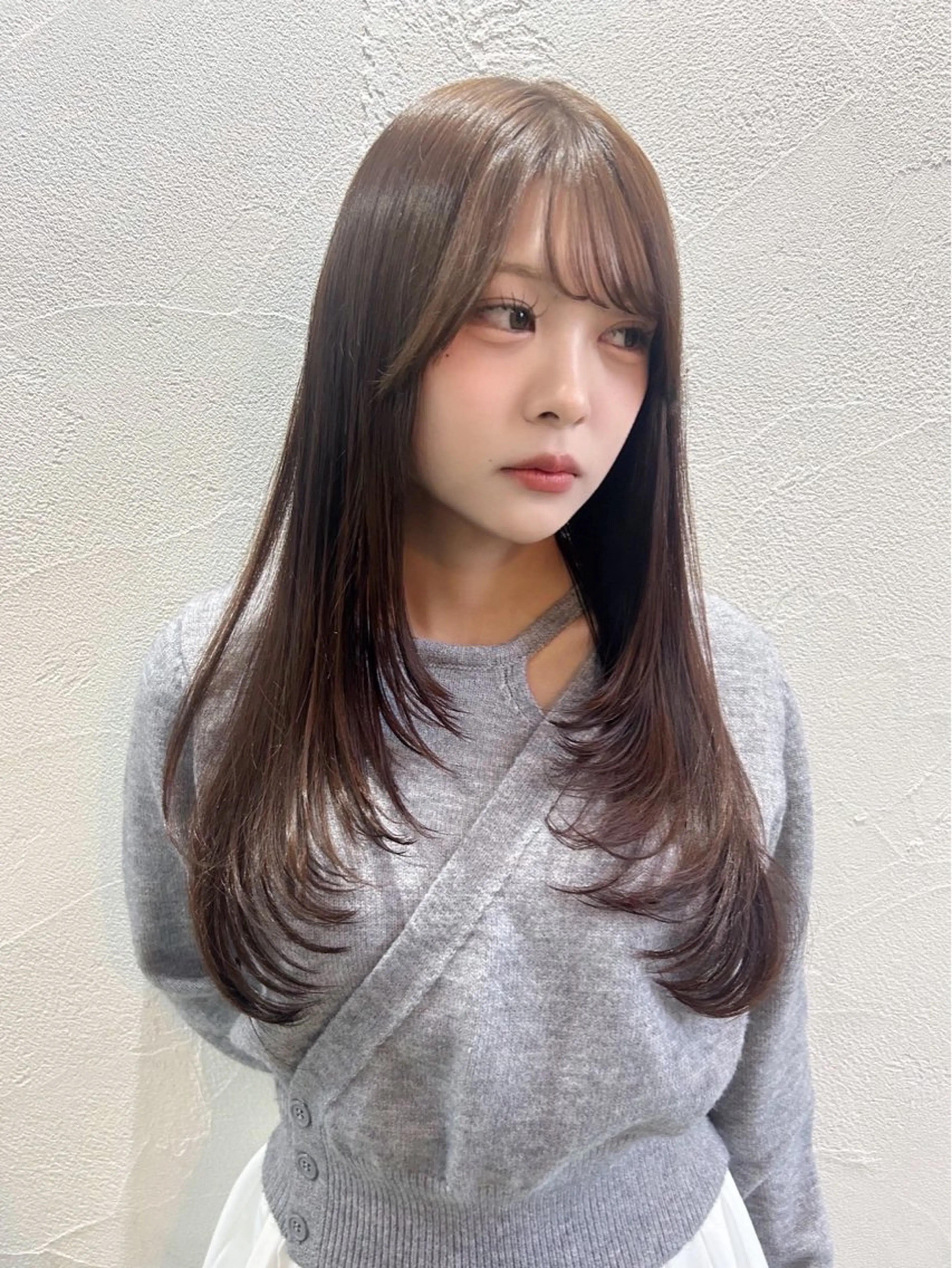 ロング カット ヘアカラー トリートメント 剣持友希/ifh iizuka/高崎のヘアスタイル