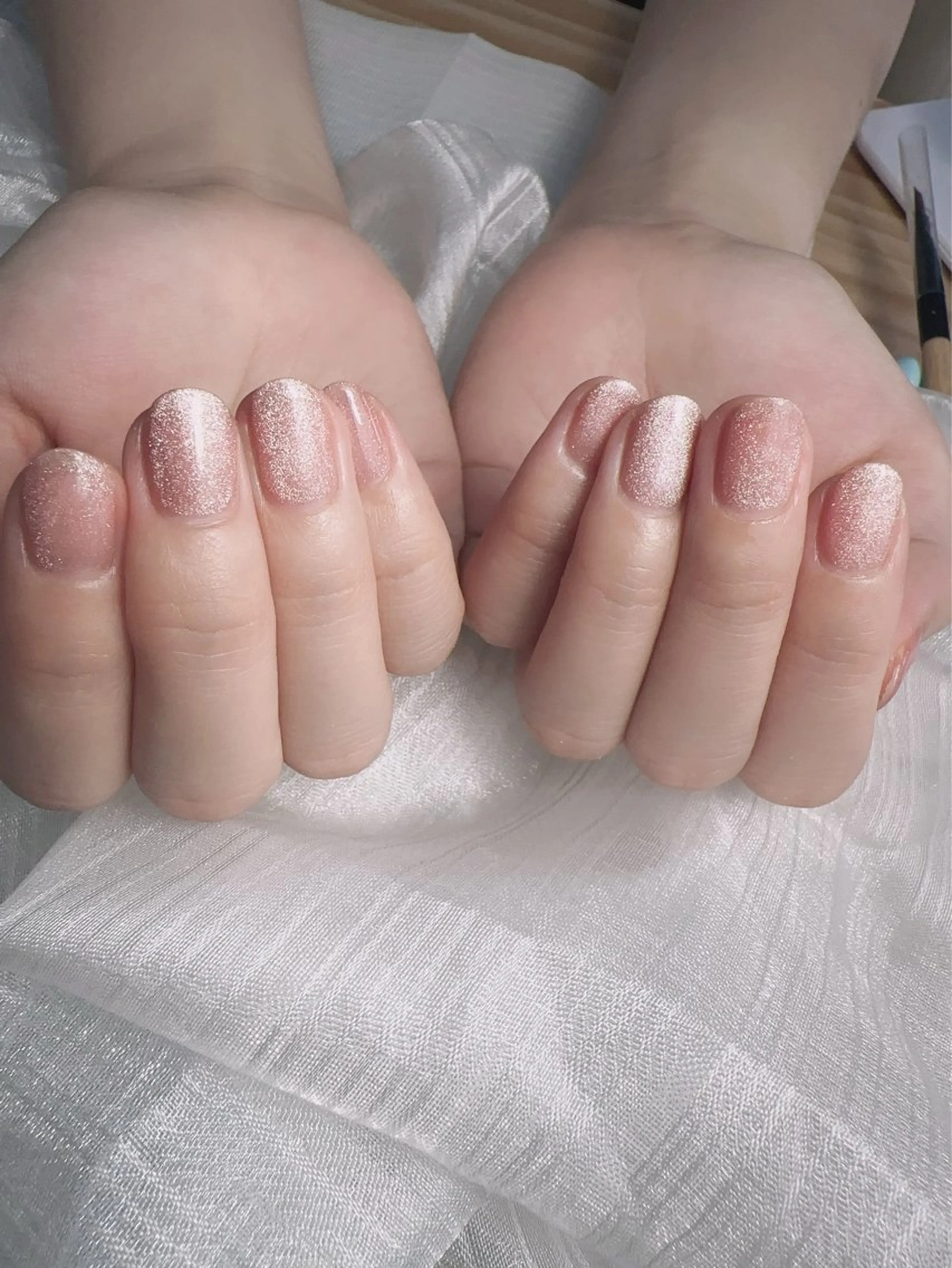 ハンドネイル💅ワンカラー/マグネット/ラメ/グラテーション(オフ込み)の写真