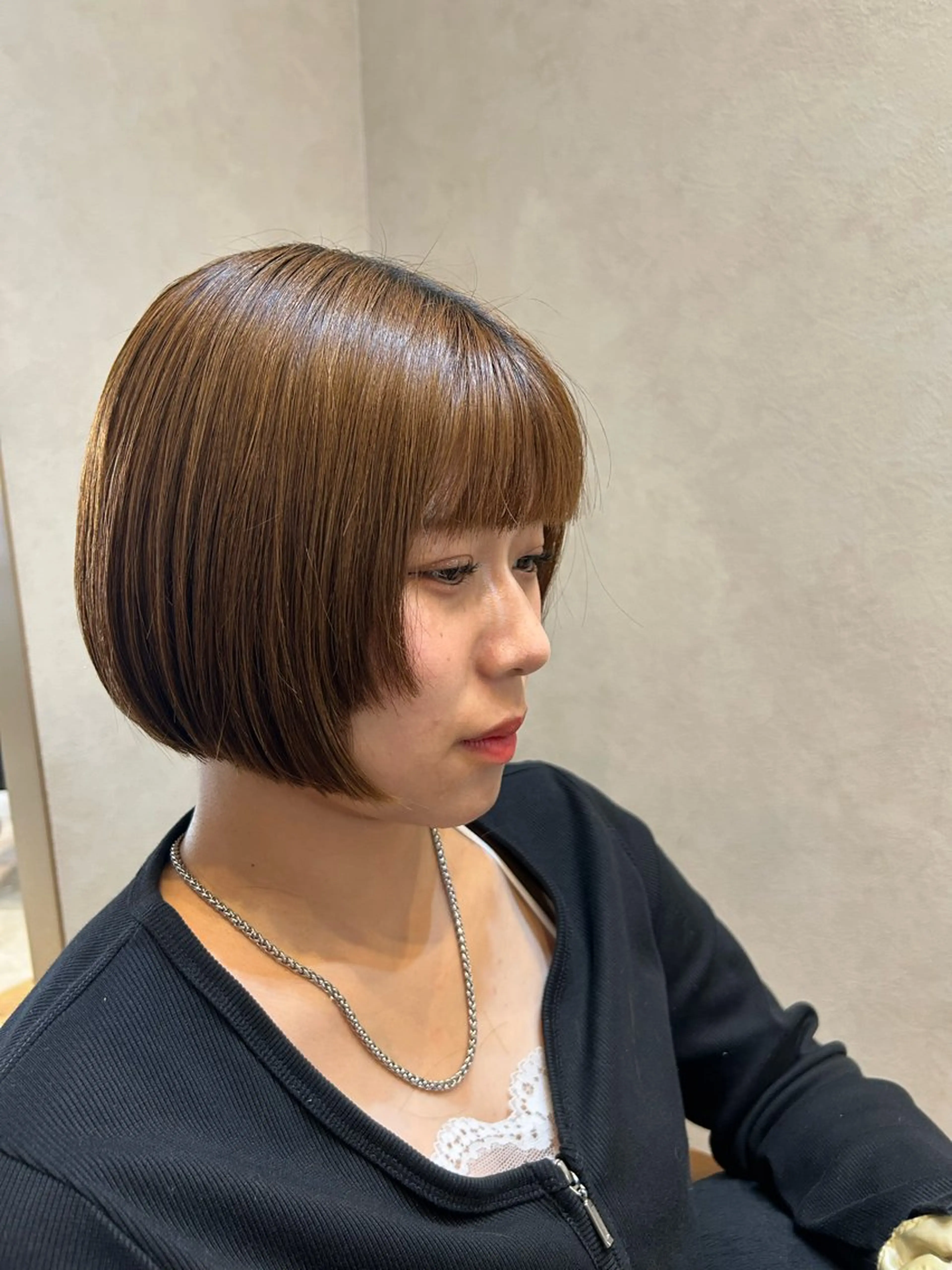 ショート ショートボブ ボブレイヤー ボブ レイヤーカット ショートヘア カット 児玉 りなのヘアスタイル