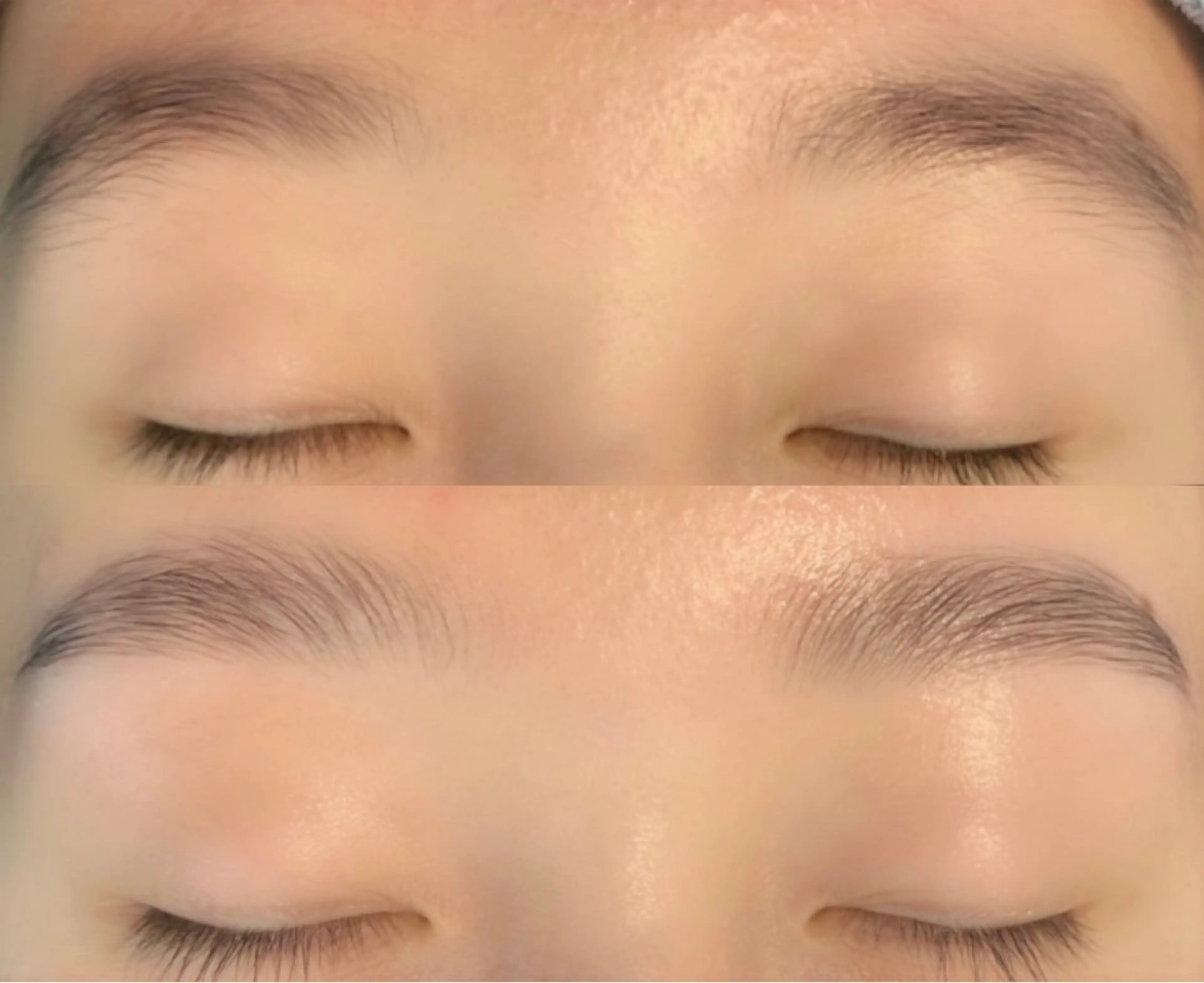 ブロウリフト(WAX込み) 毛流れの矯正＆余分な毛をwaxで綺麗に整えます✨自己処理が苦手な方・毎日のメイクの時短にも◎の写真