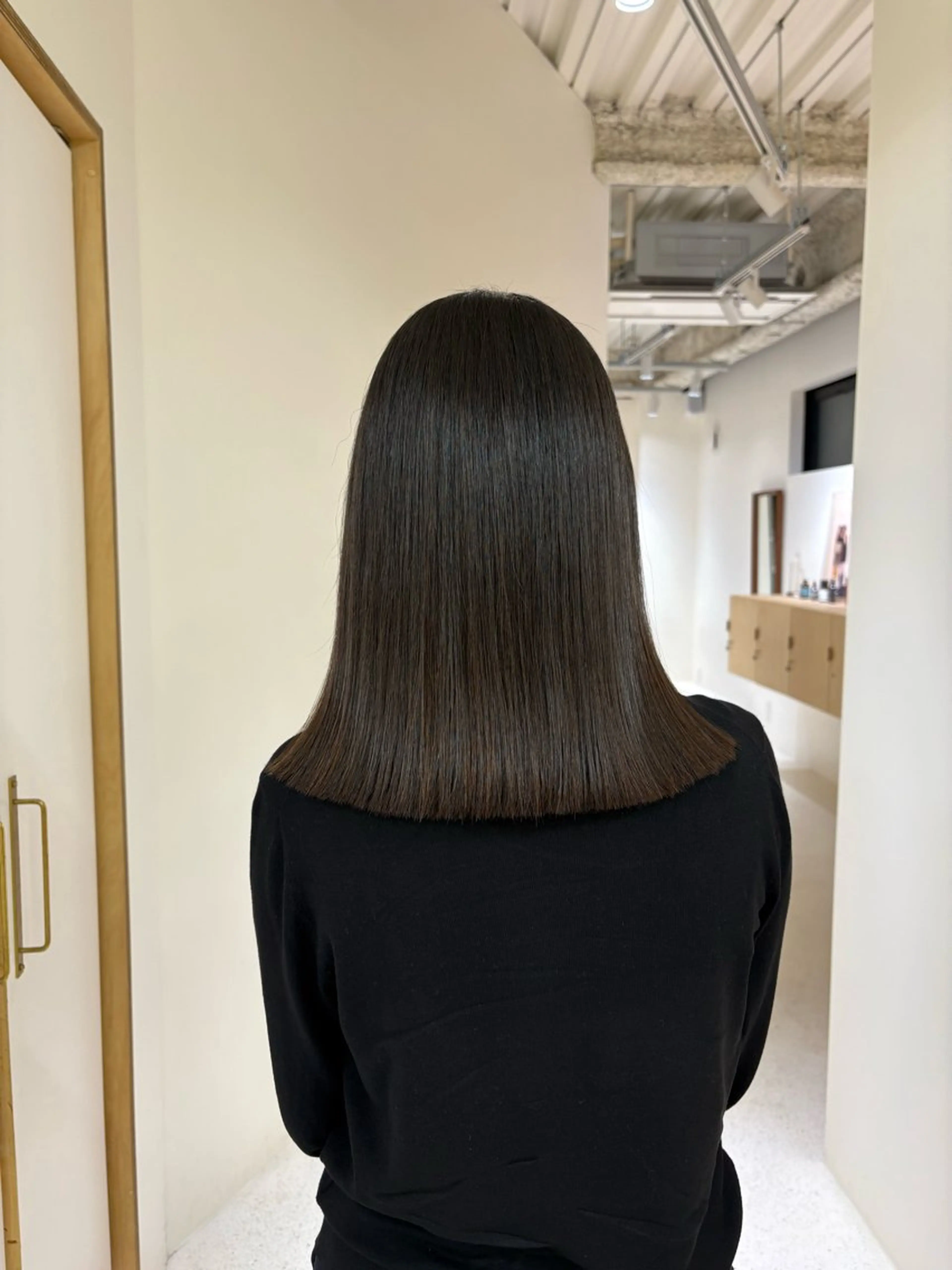 ミディアム 田中 樹奈のヘアスタイル