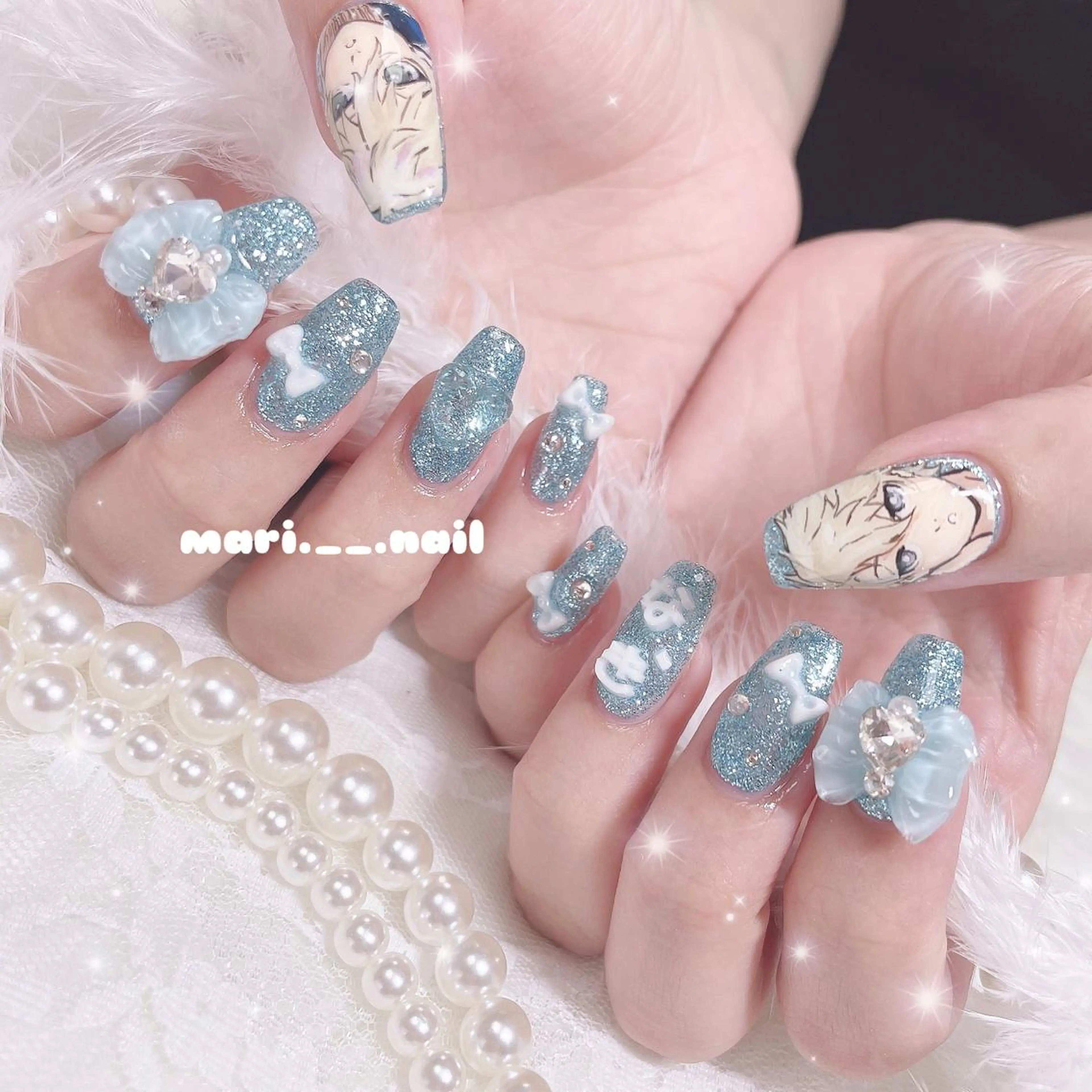 ネイル 🎀 Mayu 🎀痛ネイルのネイルデザイン