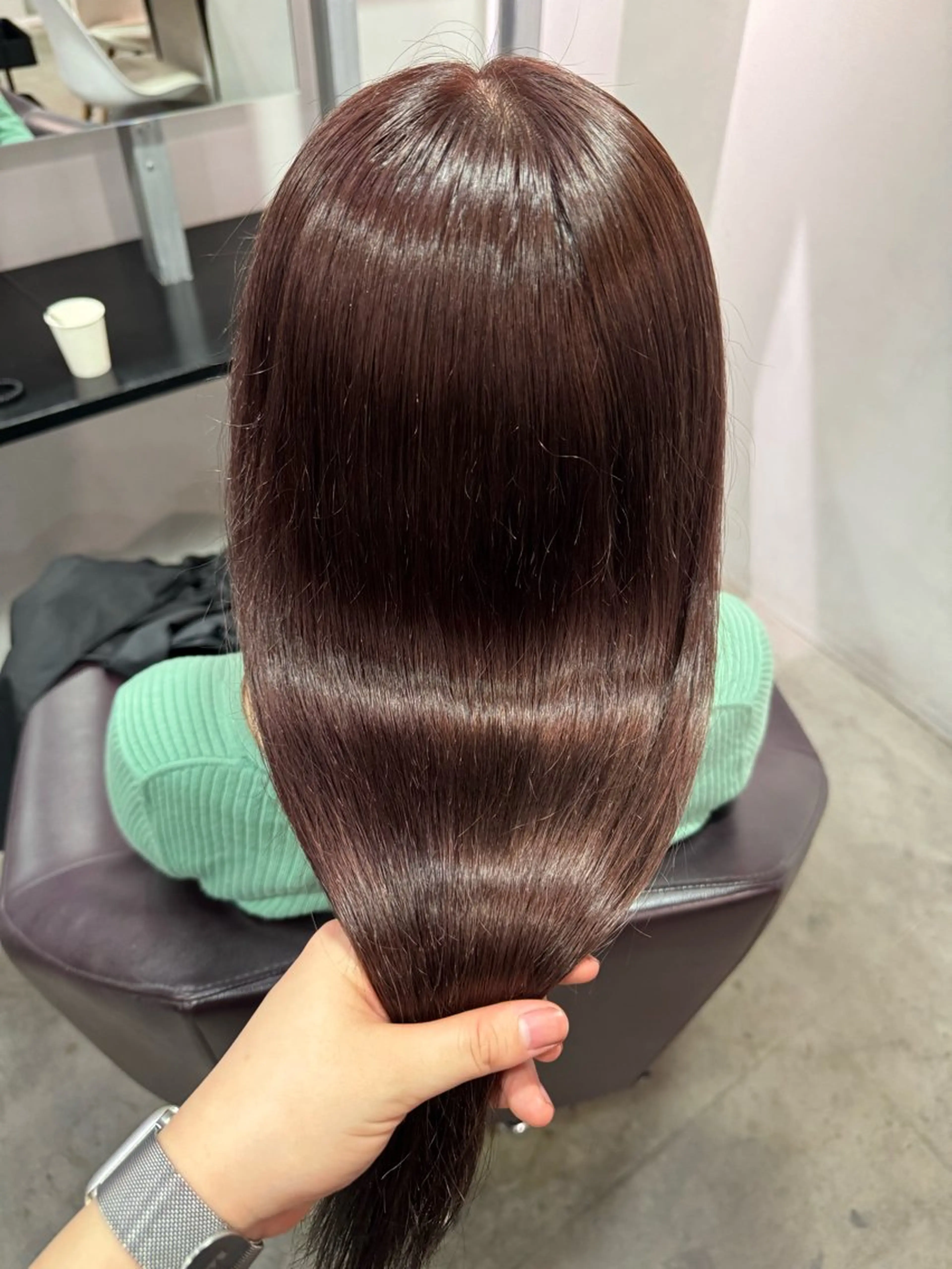 ロング カラー トリートメント ベージュ透明感カラー 🫧AYUMI🫧のヘアスタイル