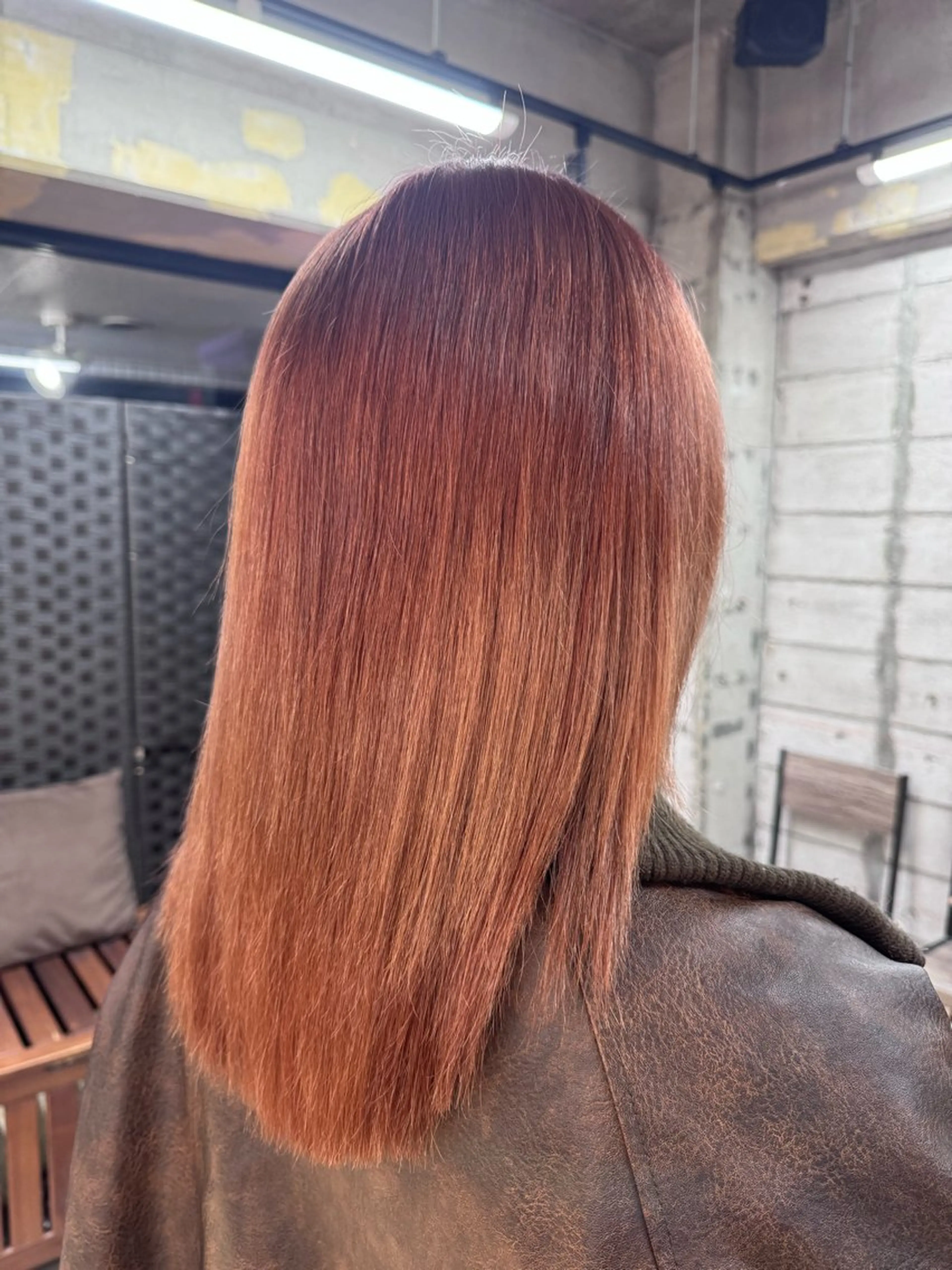 ミディアム 縮毛矯正 穴原 優紀のヘアスタイル