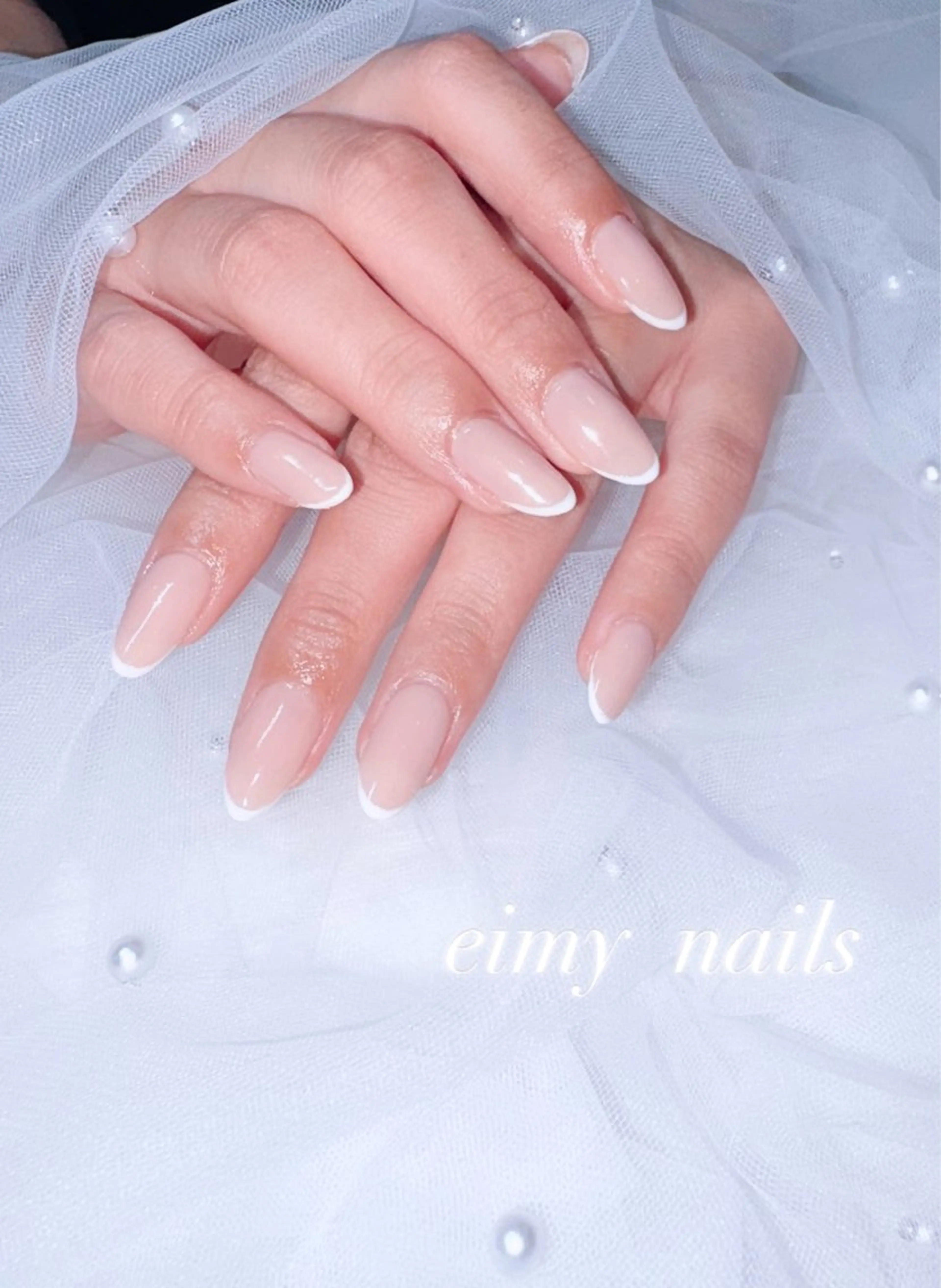 ネイル フレンチネイル ワンカラーネイル パステルネイル 春ネイル ハンドネイル 🤍eimy nails🤍所属・eimy nails♡のネイルデザイン