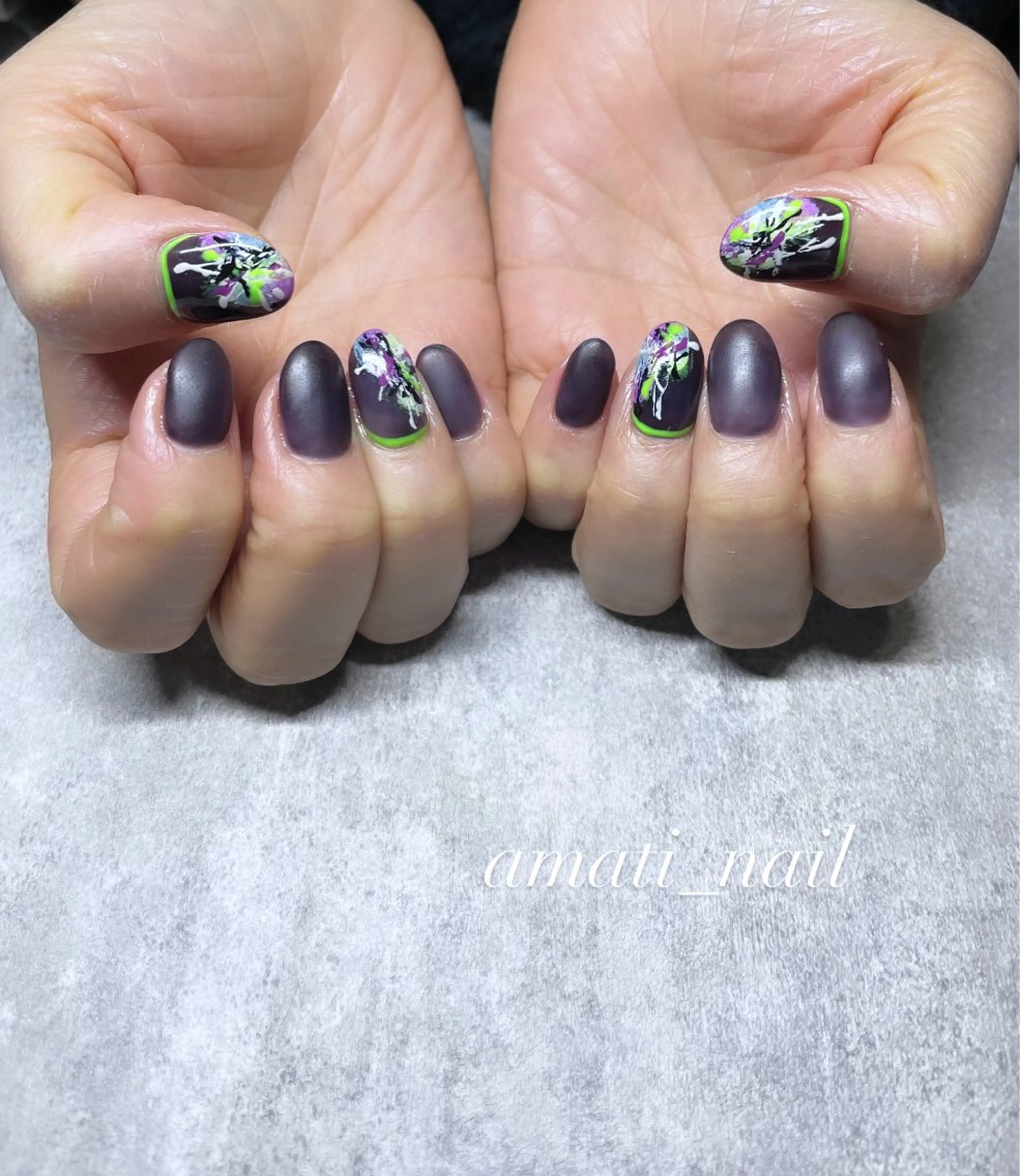 ネイル フットネイル ジェルネイル マグネットネイル ミラーネイル ニュアンスネイル ハンドネイル amati_nail TAKAKOのネイルデザイン