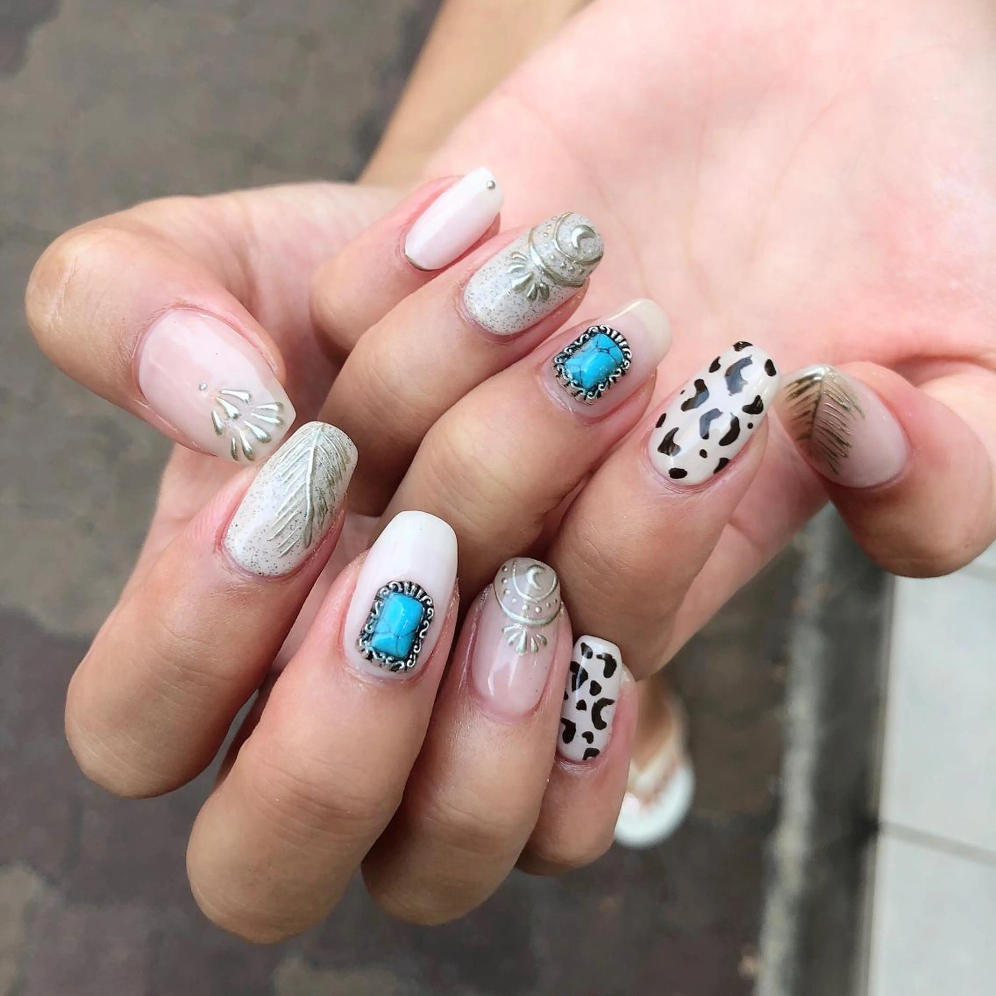 ロング カラー ヘアアレンジ キッズ ネイル マツエク・マツパ 福田 加奈のネイルデザイン