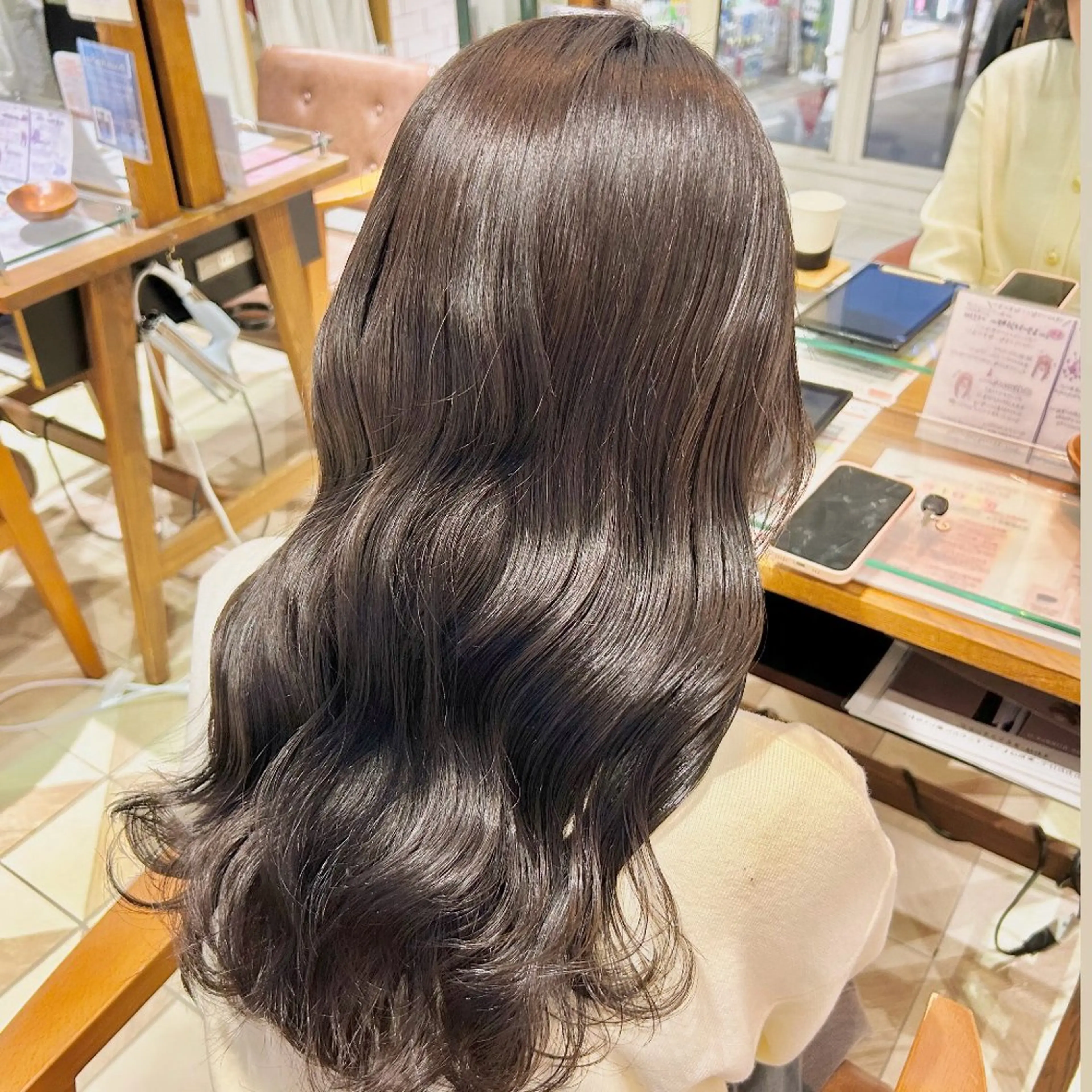 ロング カラー ヘアアレンジ ヘアカラー 吉水 彩乃 /ボブ/艶感カラーのヘアスタイル