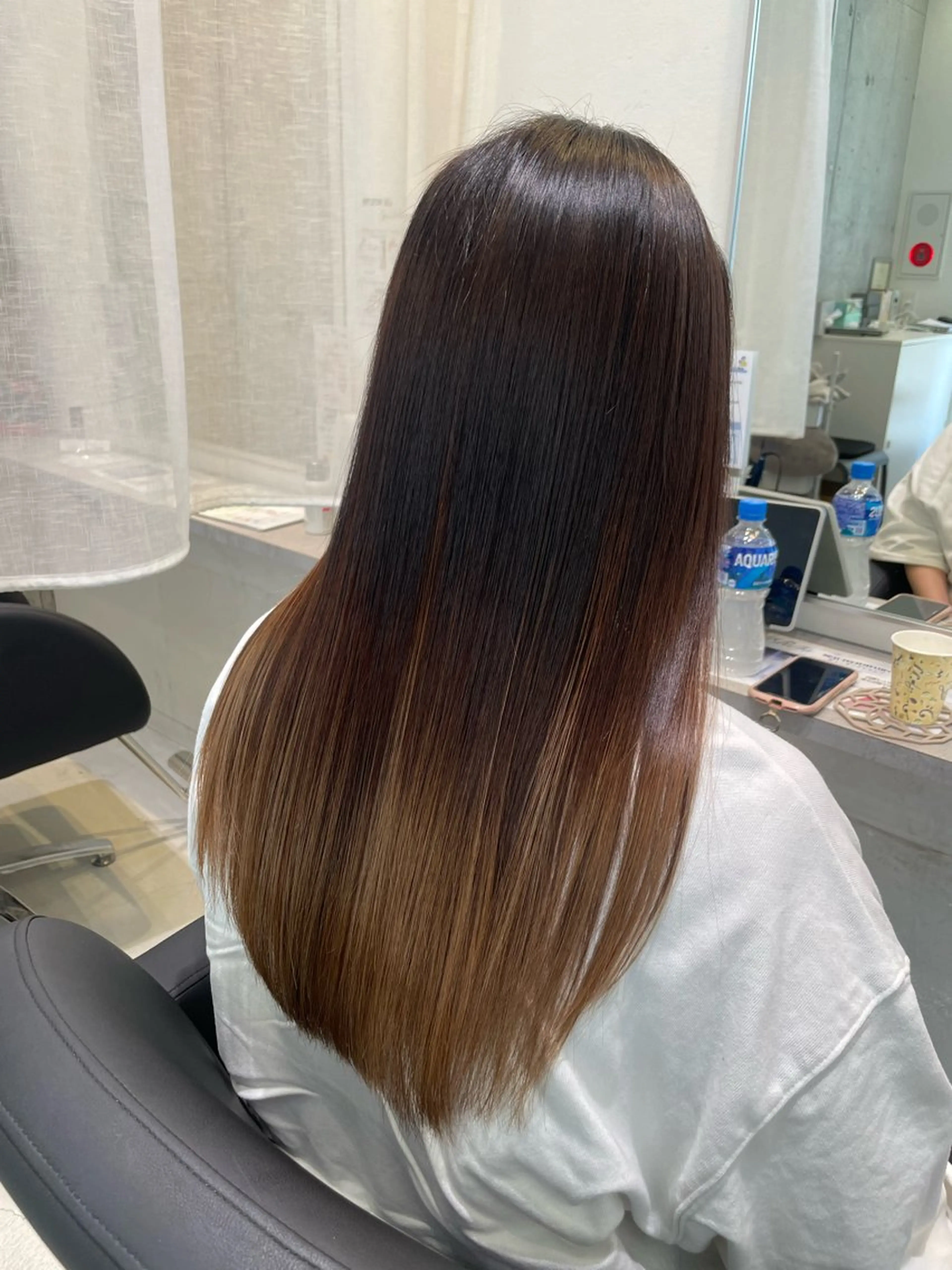 ロング 縮毛矯正 トリートメント ioe竹原 祐樹のヘアスタイル