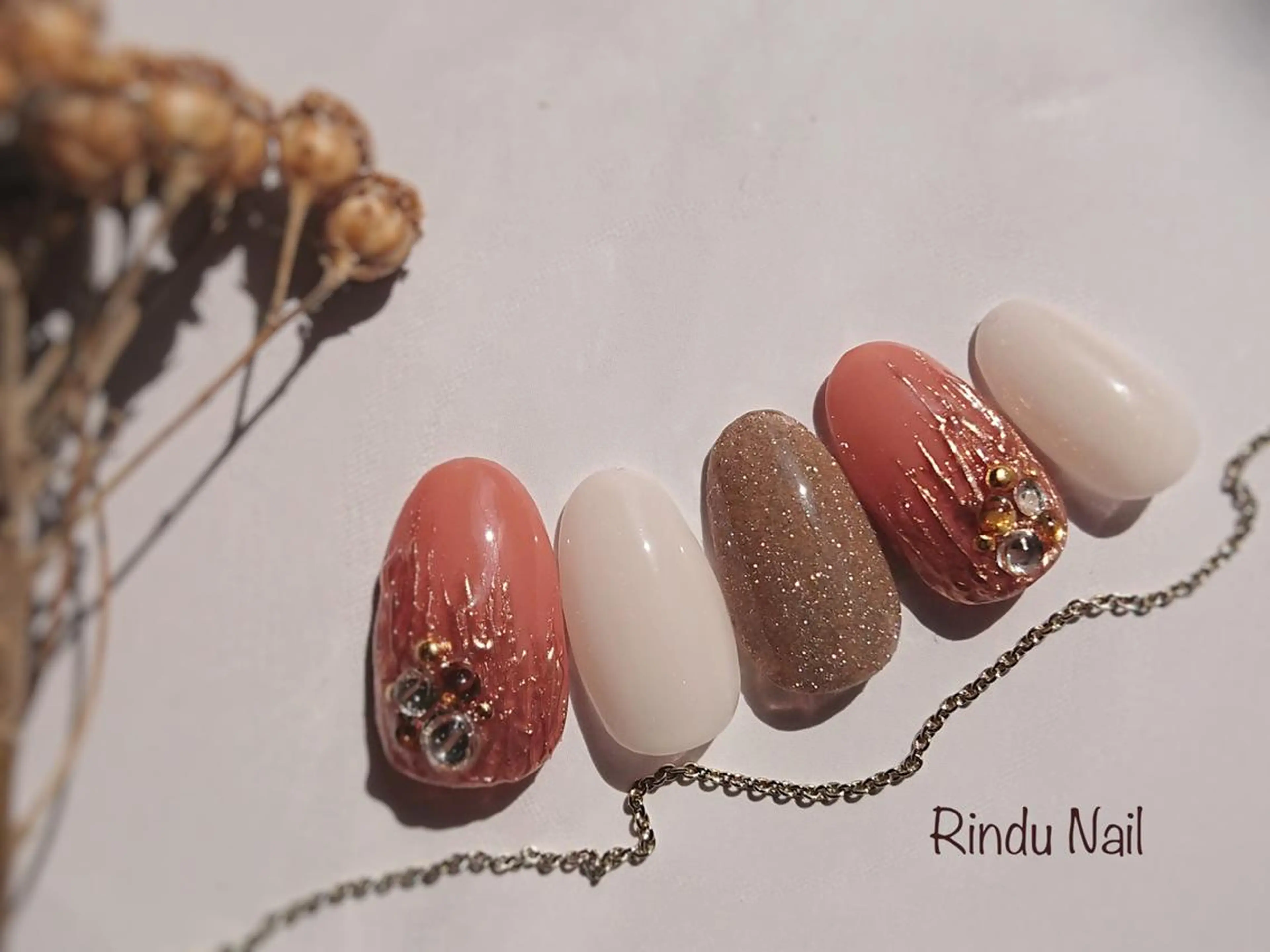 ネイル ニュアンスネイル Rindu Nail 上小田井ジュニアのネイルデザイン