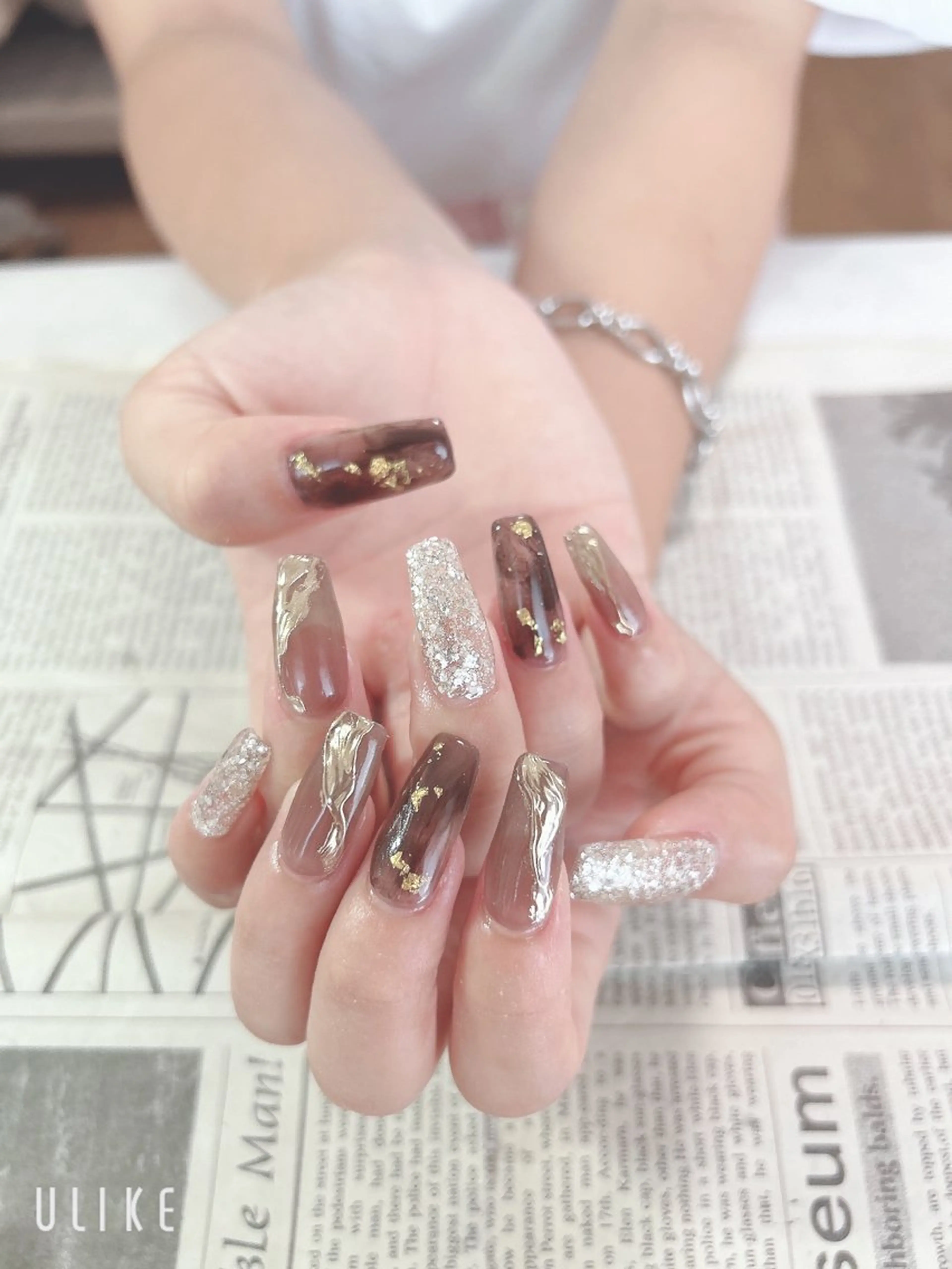 ネイル ミラーネイル ハンドネイル ハンドケア 森山 舞のネイルデザイン