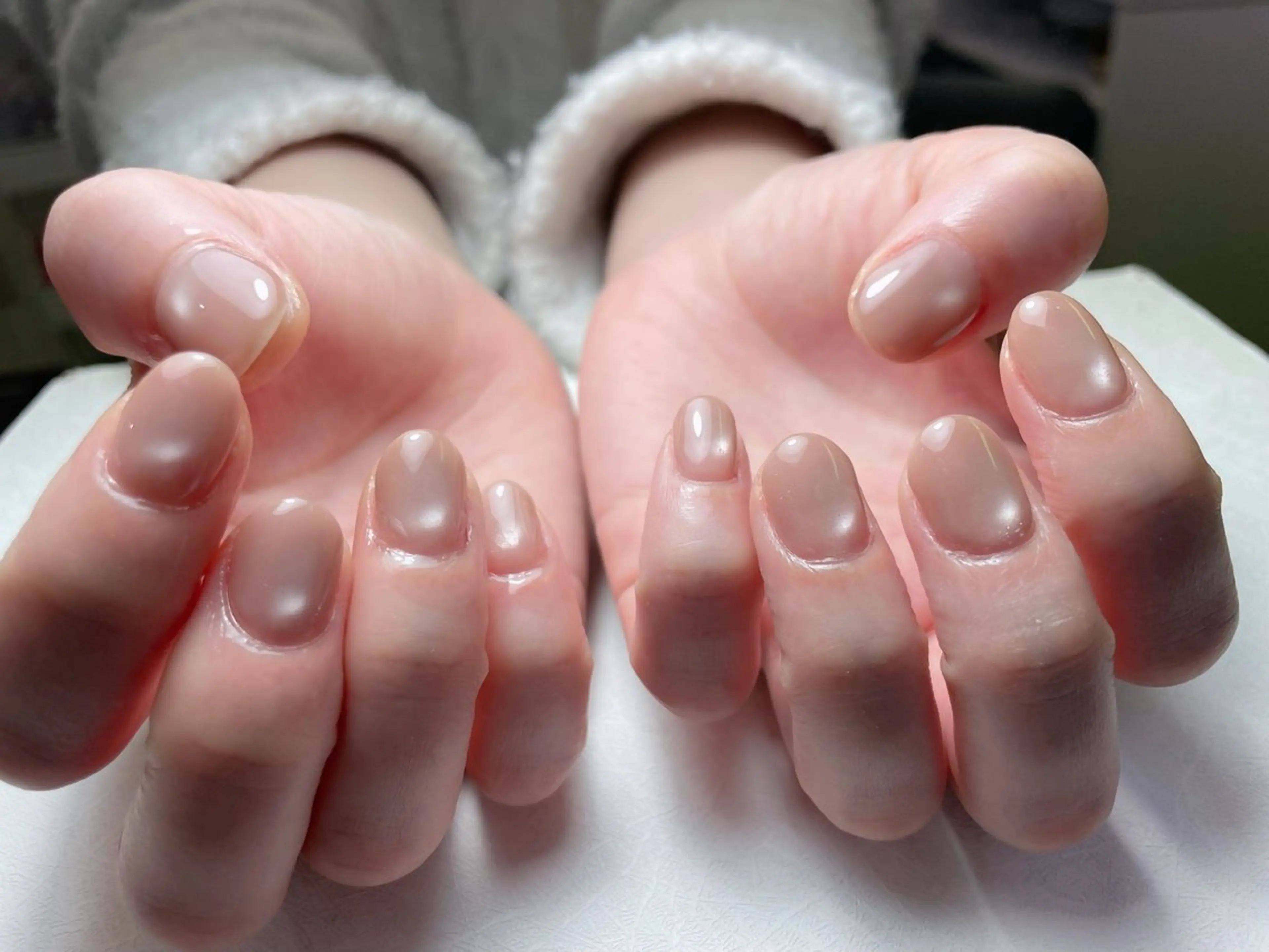 ネイル チークネイル 長さ出し フレンチネイル ジェルネイル ガーリー 中野駅から2分 MEO NAILのネイルデザイン