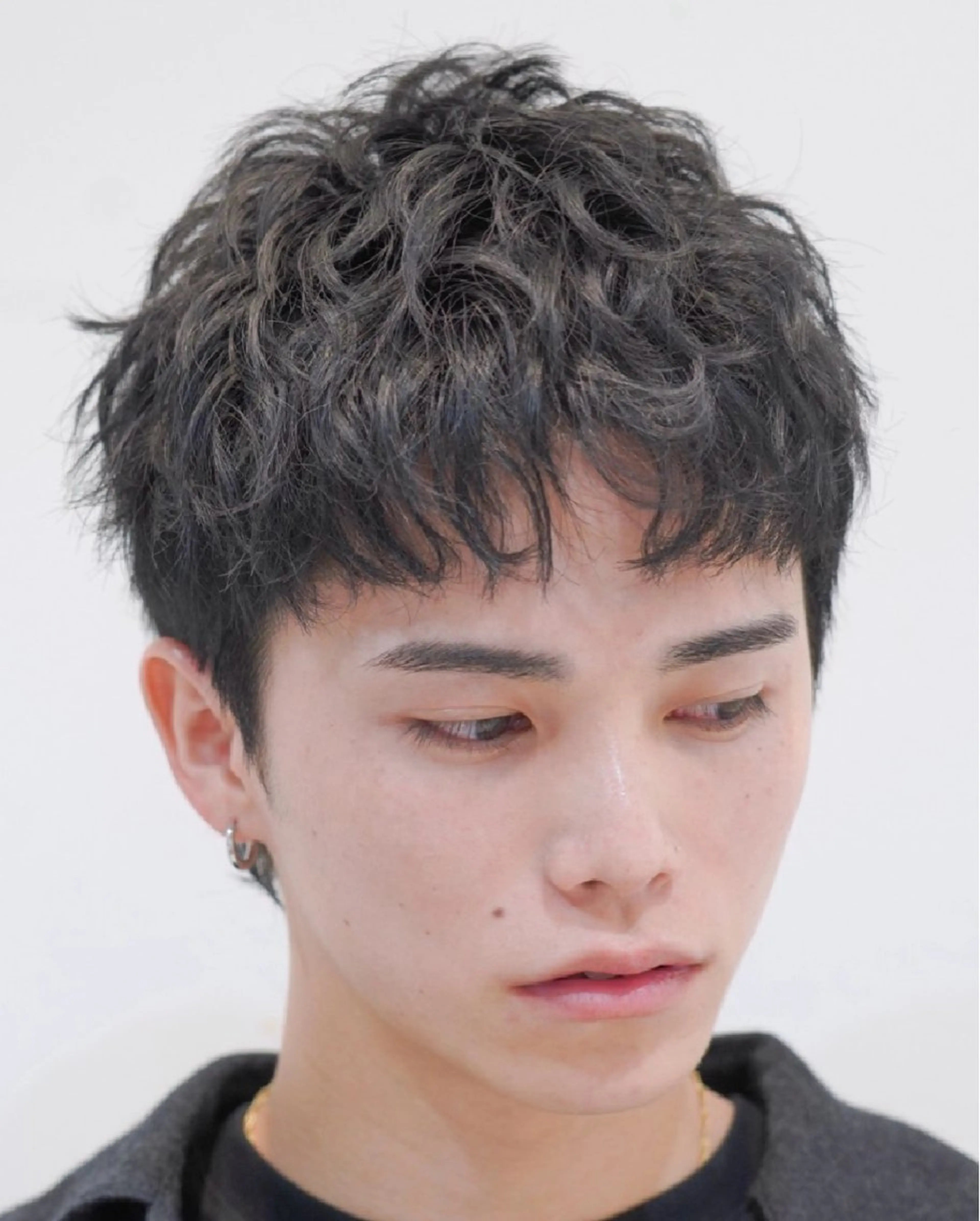 パーマ メンズ センターパート マッシュ メンズパーマ プードルパーマ メンズツイストパーマ カット パーマ トリートメント 仙台波巻きパーマ/ fifth/遠藤楓雅のヘアスタイル