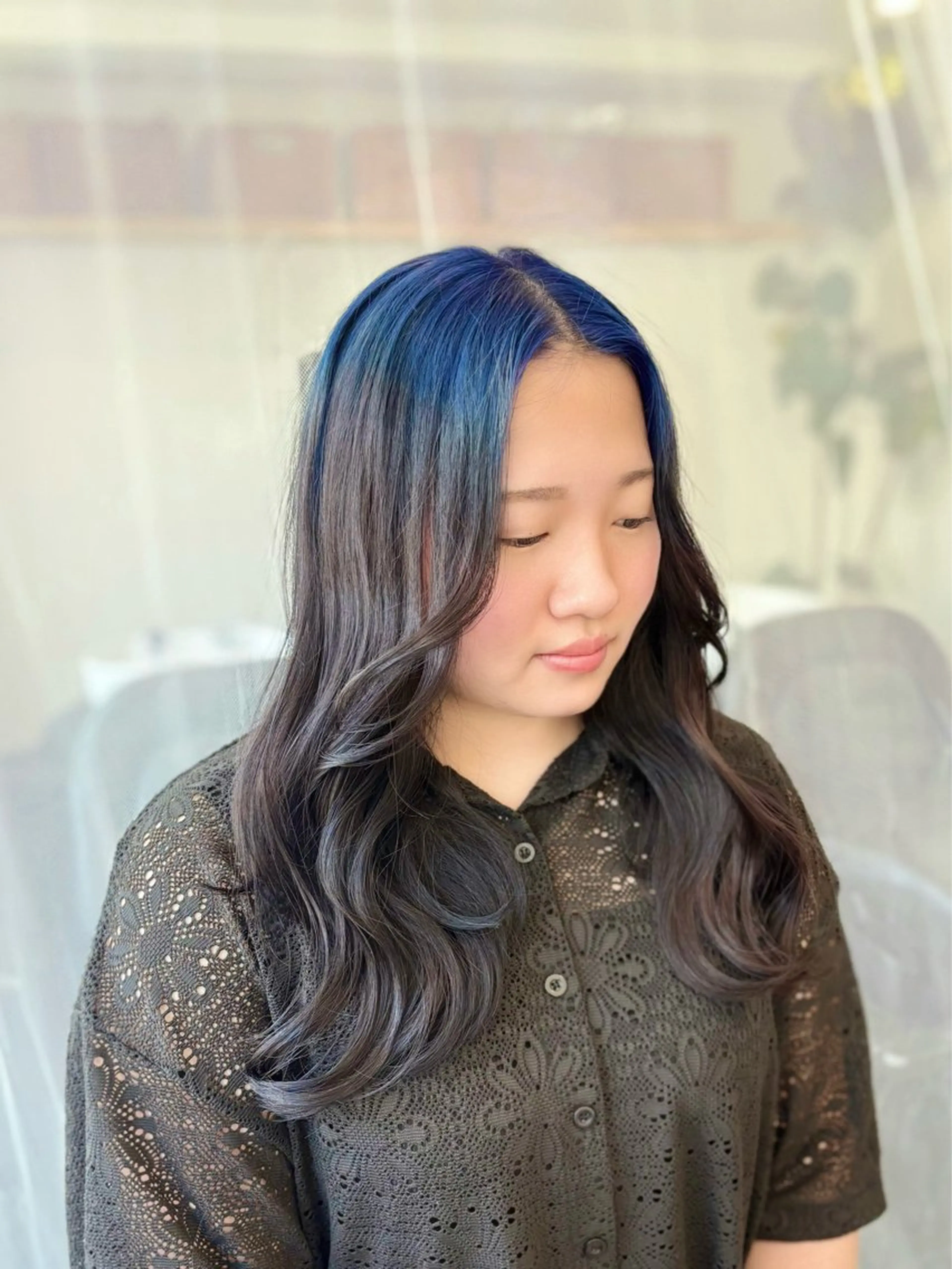 ロング カラー ヘアカラー トリートメント GaKu/ハイトーン /ブリーチ/レイヤーのヘアスタイル