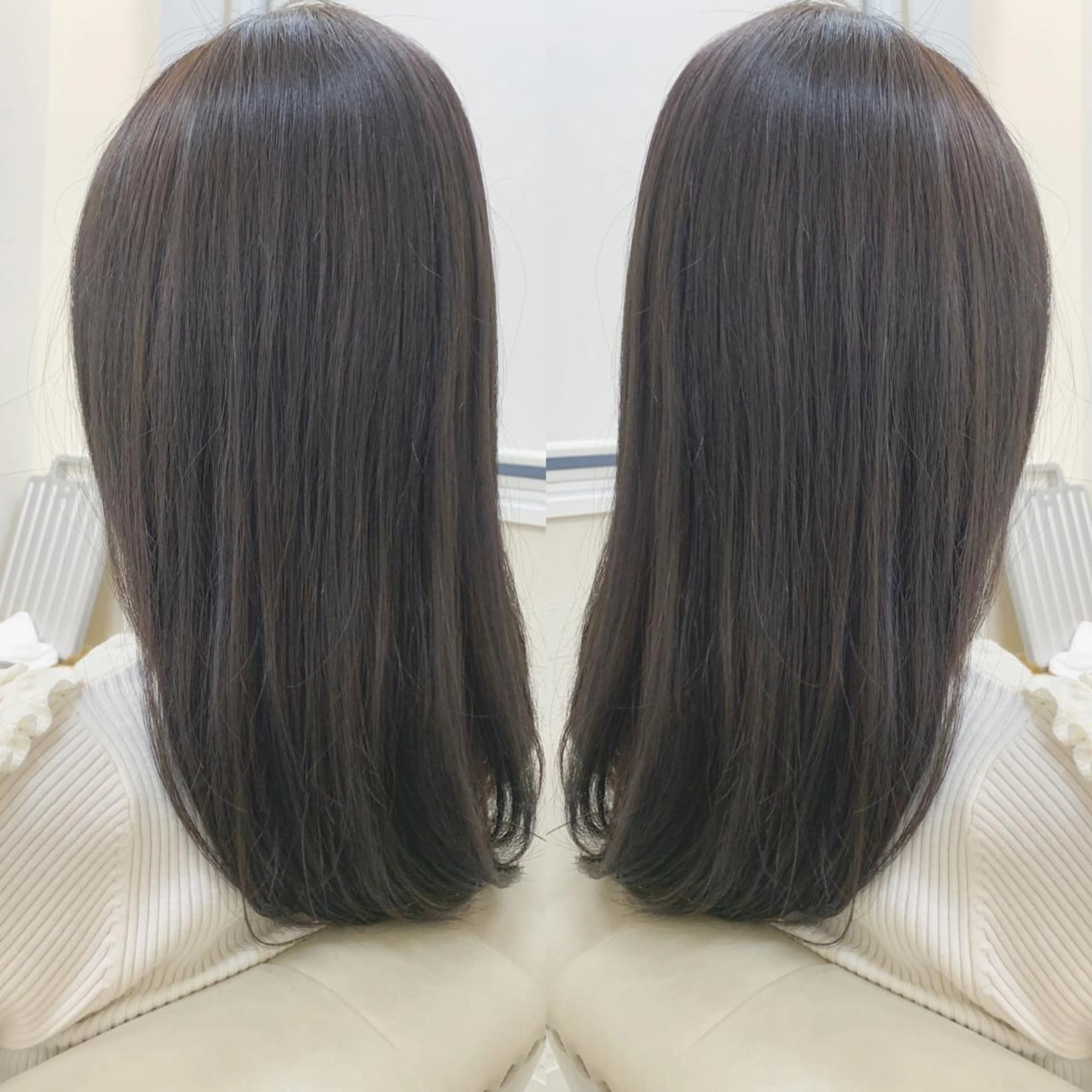 セミロング 髪質改善 カット 縮毛矯正 H (エイチ) 烏丸御池店のヘアスタイル