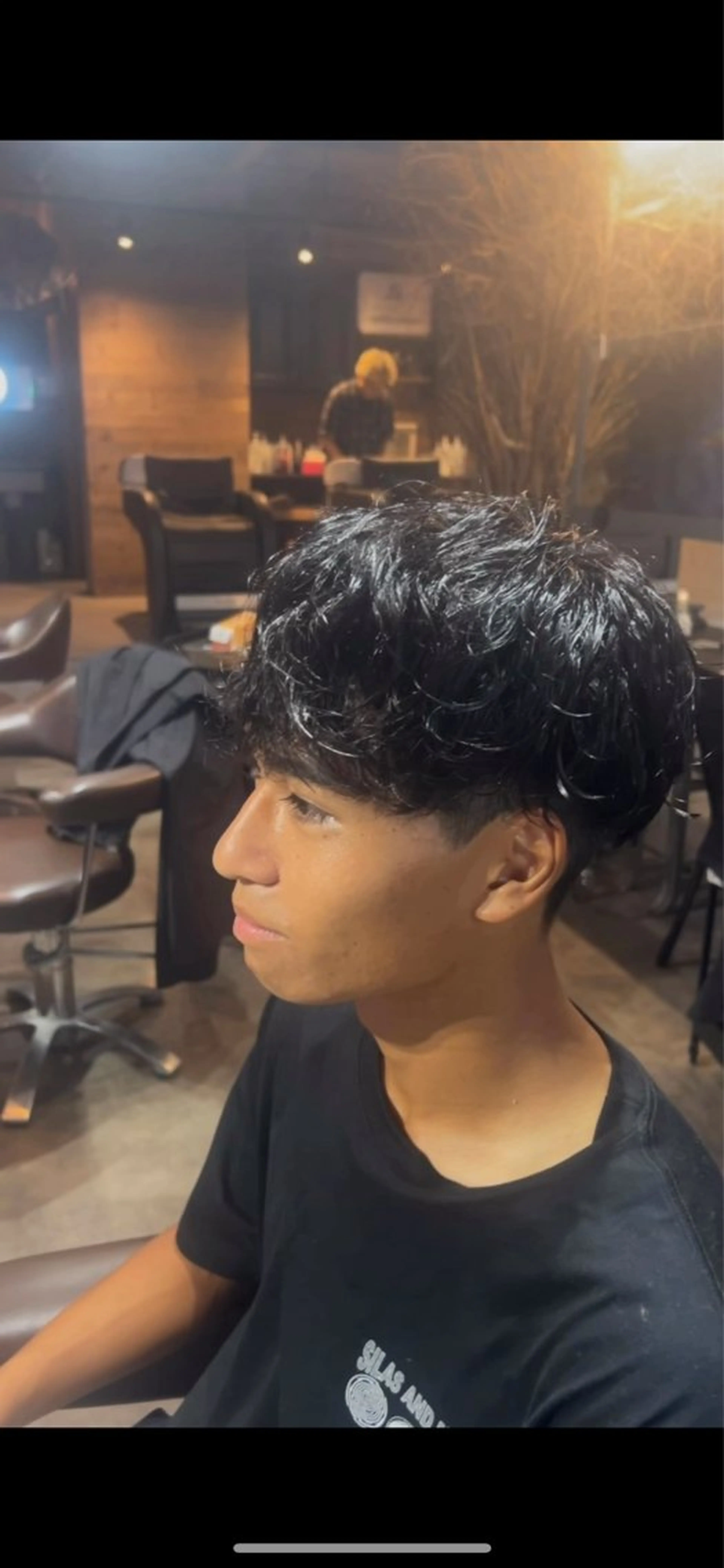 カット+シャドウパーマの写真