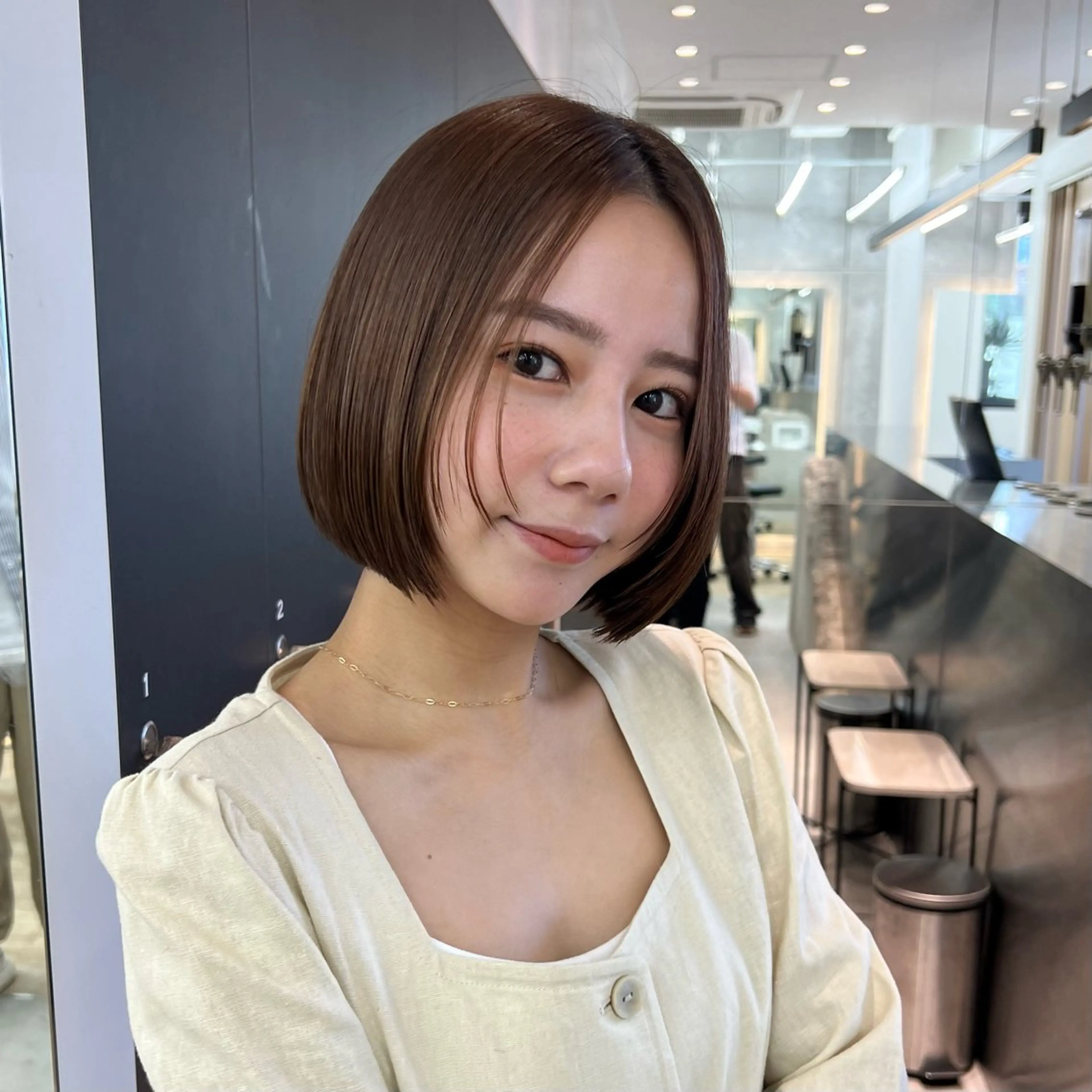 📍似合わせカット＋高濃度ナノスチームトリートメント（超音波アイロンケアプロ付き）ショート/ボブ/レイヤーカット/韓国の写真