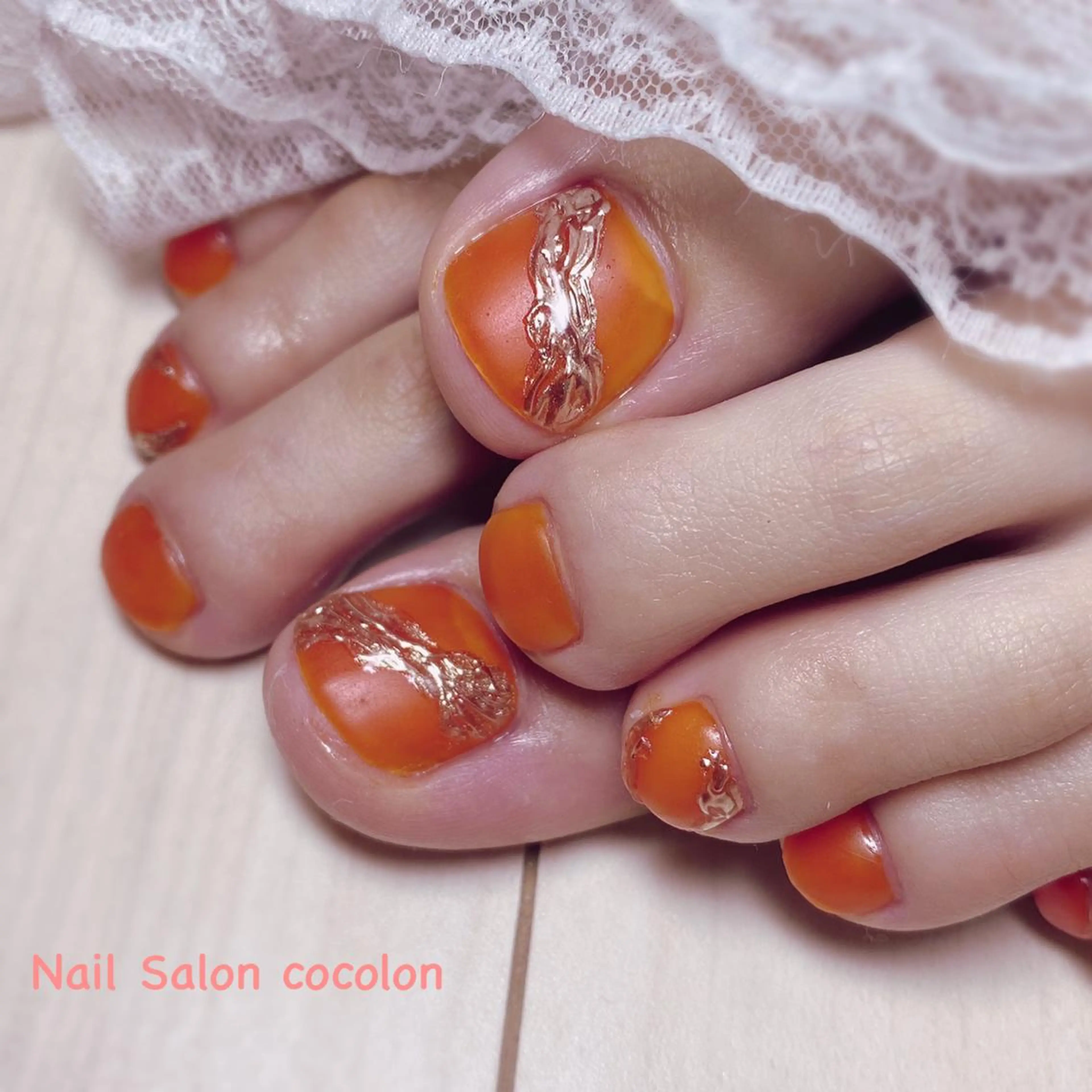 ネイル アートネイル マットネイル フットネイル 柴崎 美幸のネイルデザイン