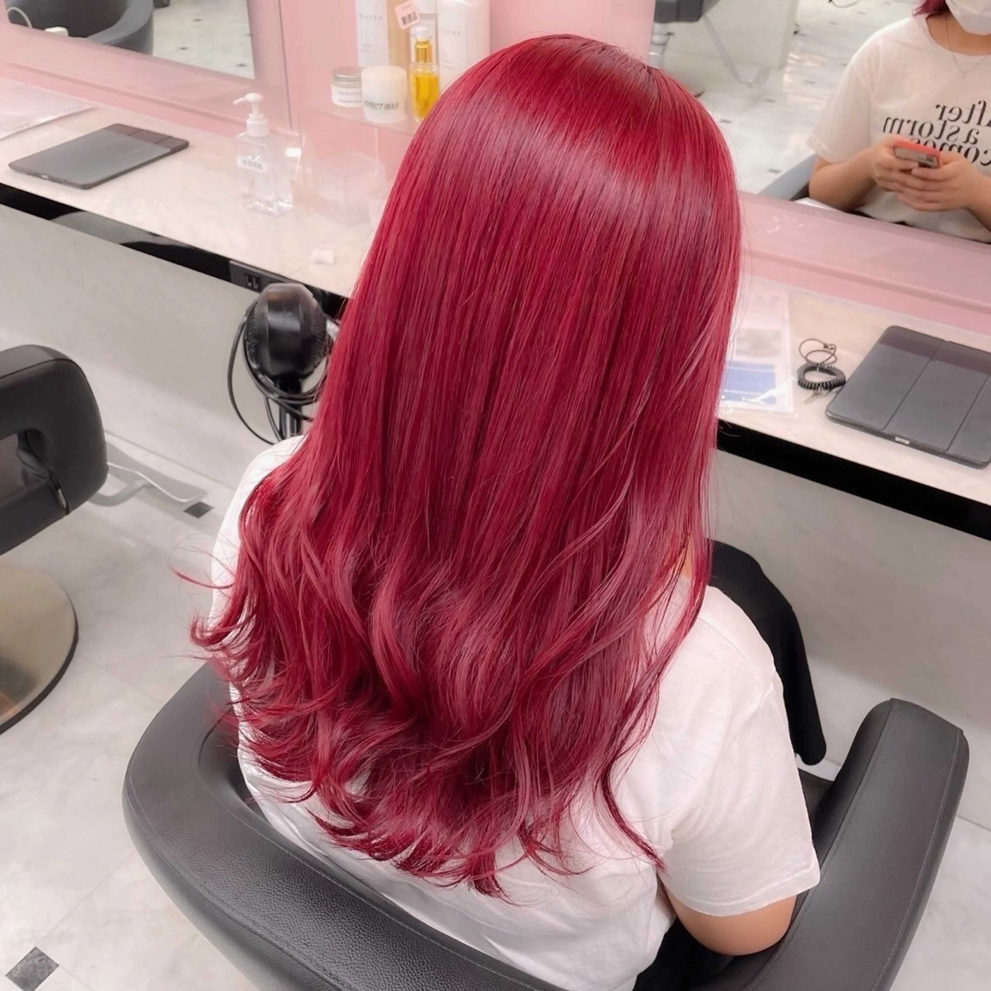 ロング カラー ヘアアレンジ えびけん/色落ちまで 可愛い♥️のヘアスタイル