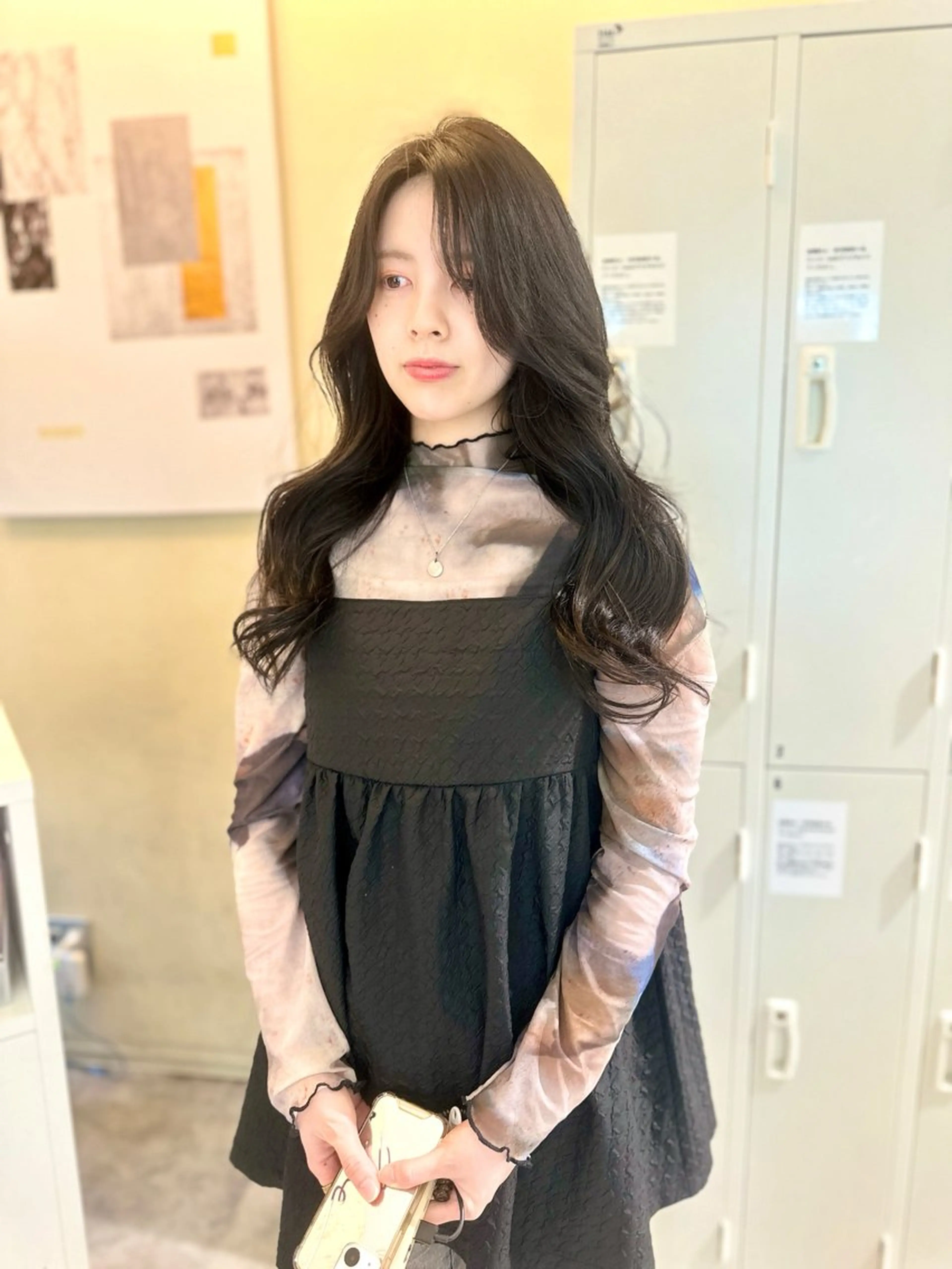 ロング カラー アディクシーカラー バレイヤージュ ブリーチ デザインカラー ダブルカラー カット トリートメント opus 店長大和 レイヤー/赤み消しのヘアスタイル