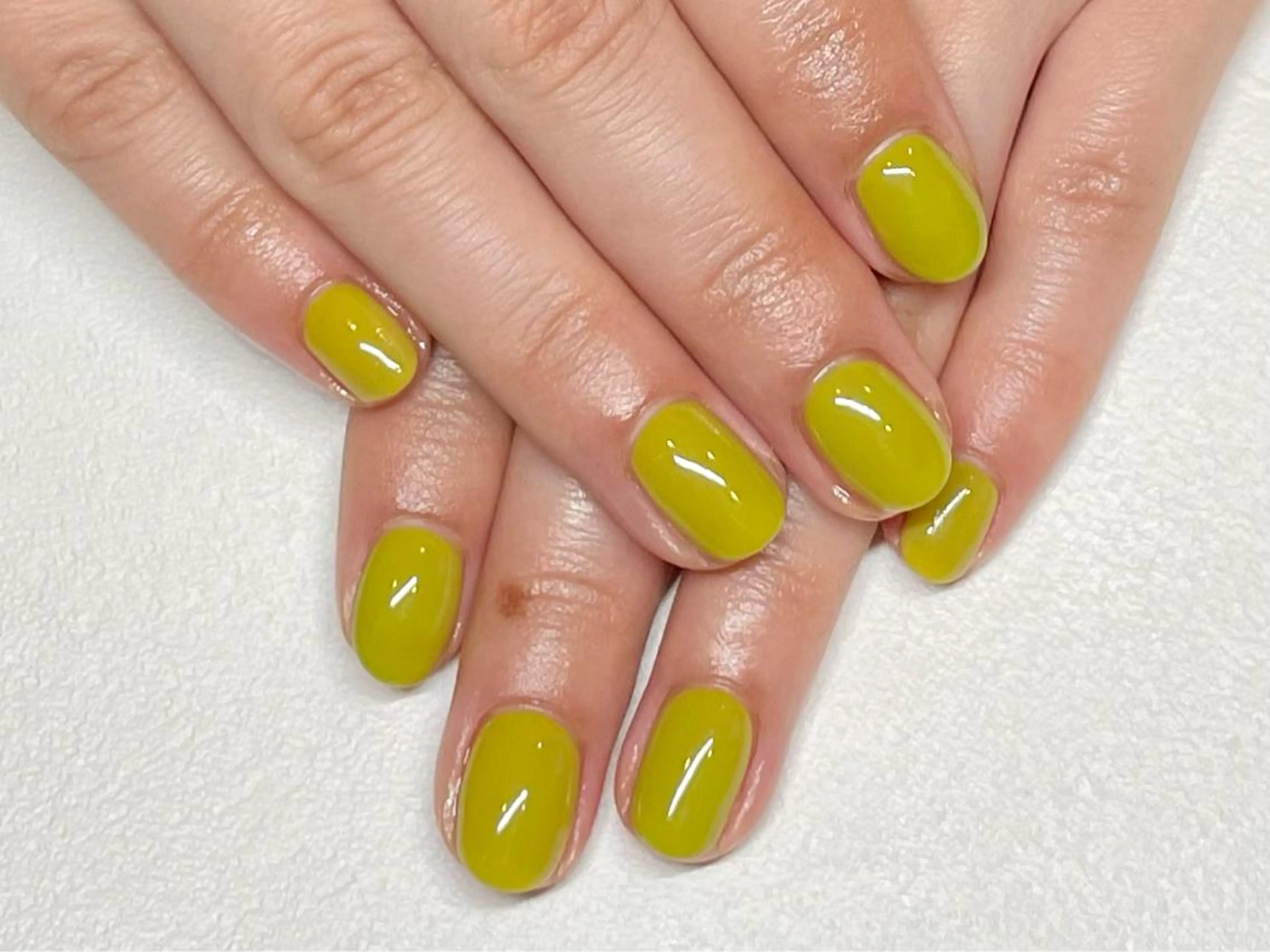 ネイル ワンカラーネイル ささき れいなのネイルデザイン