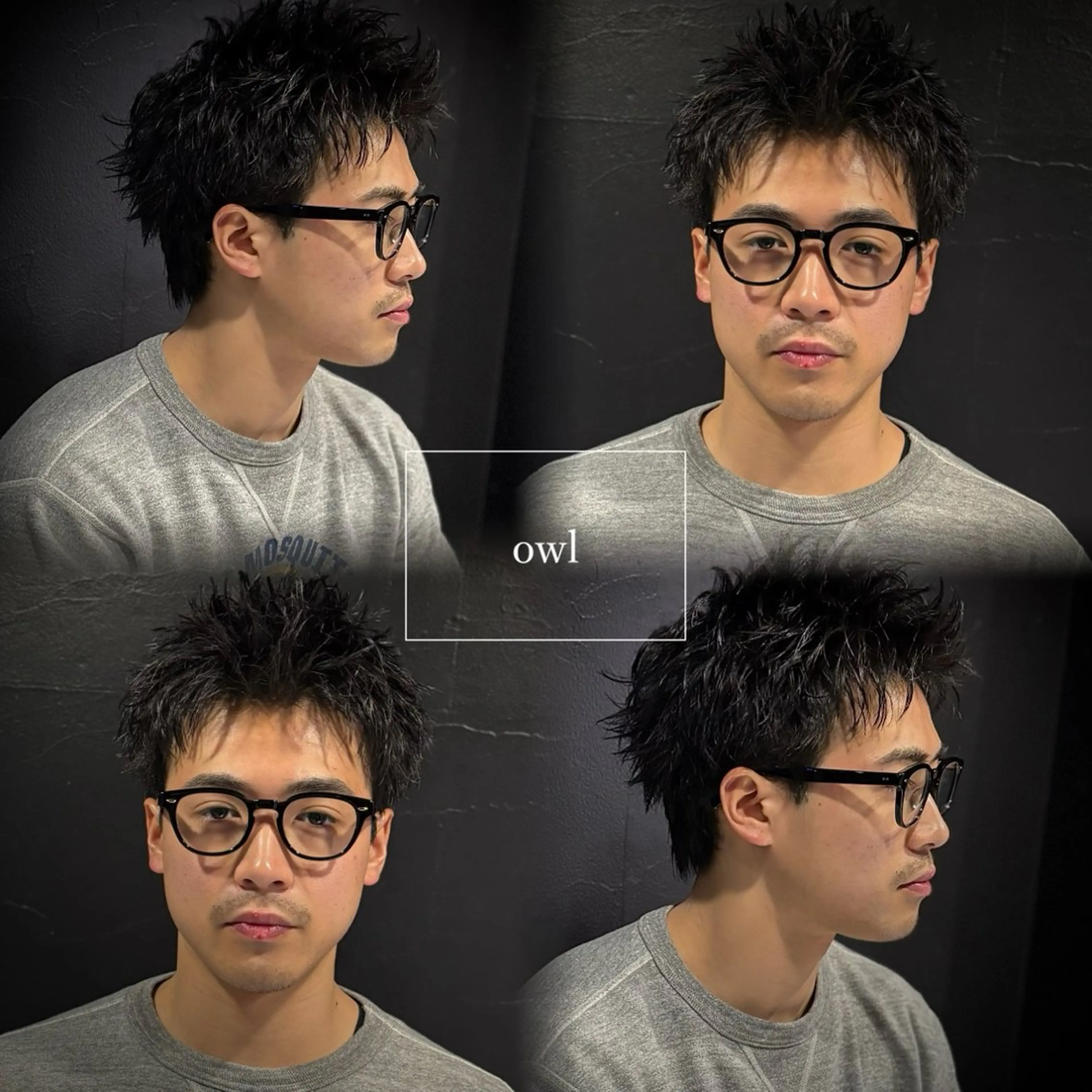 ショート パーマ メンズ カット パーマ スパイキーショート 心斎橋【戸兵吏駒】のヘアスタイル