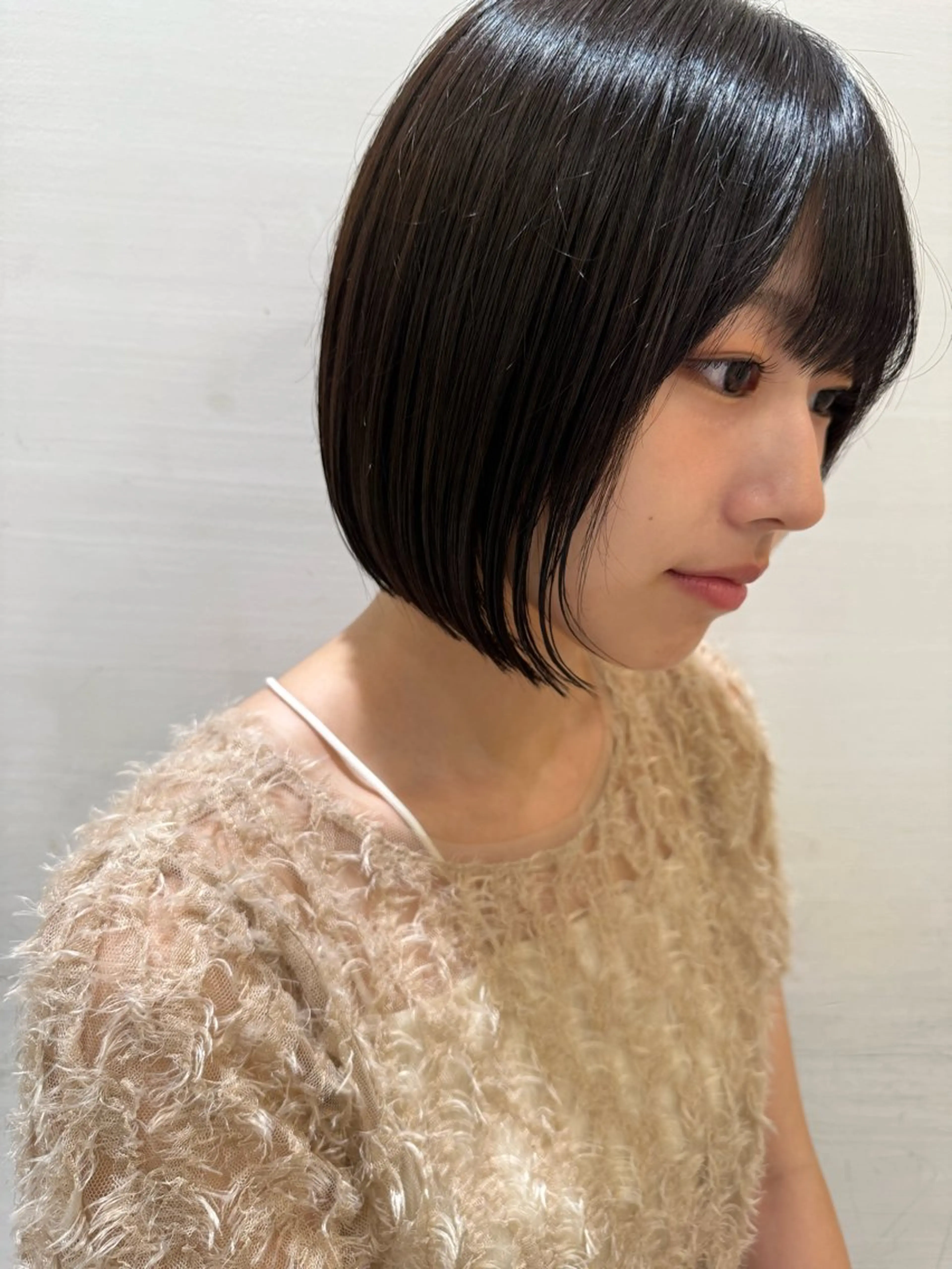 ミディアム カット 松下仁美 /切りっぱなしボブのヘアスタイル