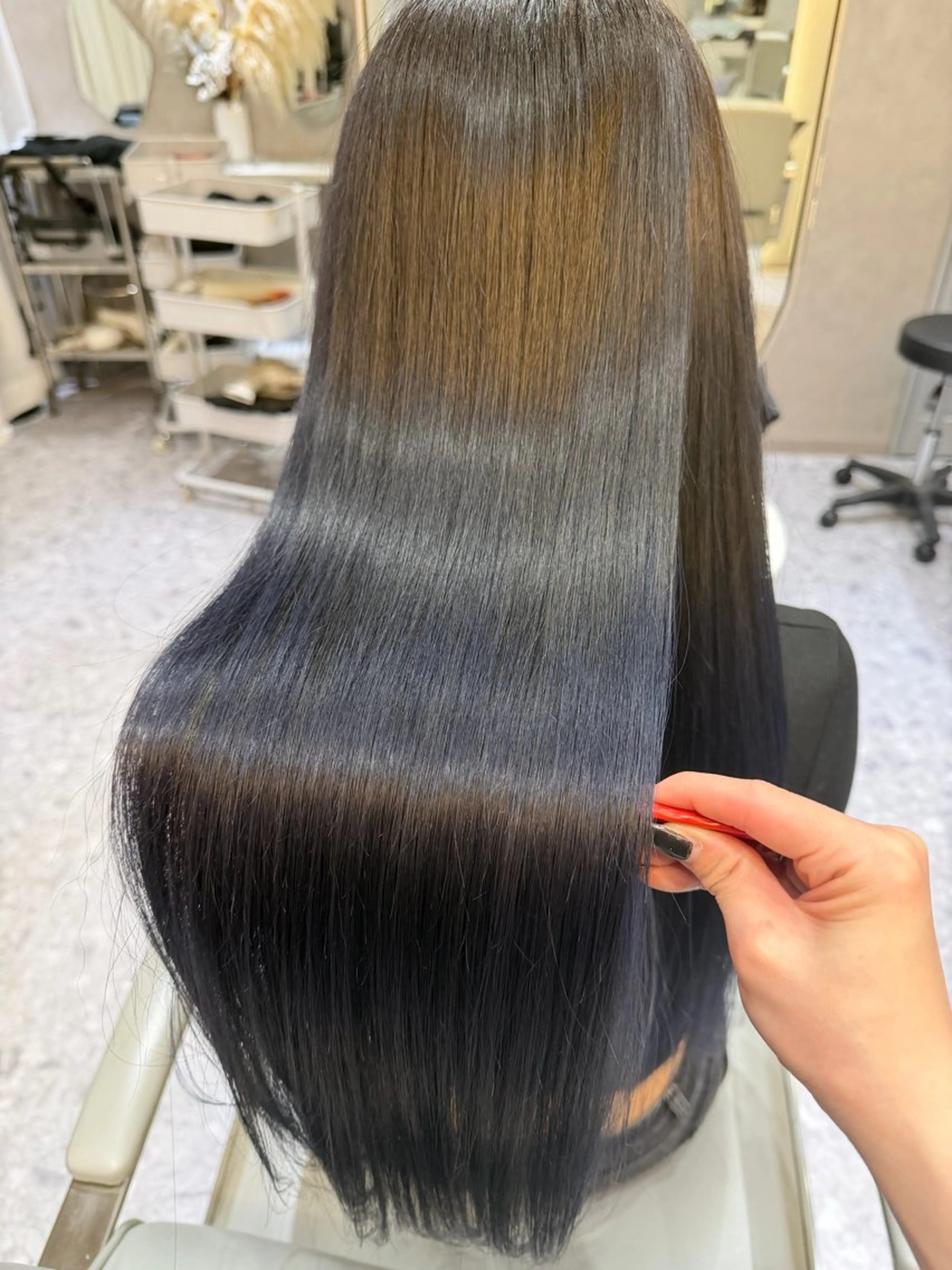 ロング カラー カット ヘアカラー トリートメント 🎀髪質改善/艶髪/ 艶カラー🎀浅田涼風のヘアスタイル