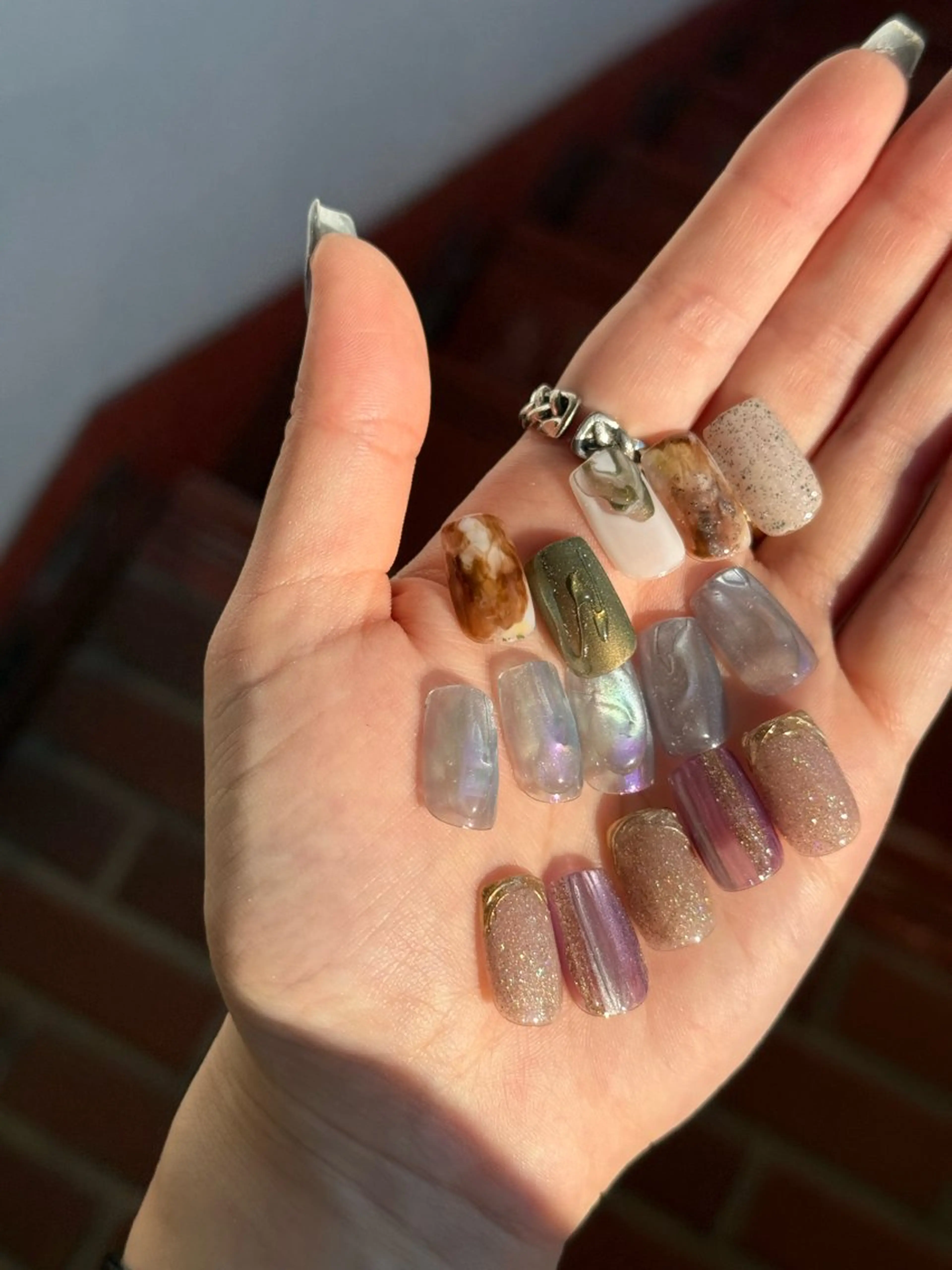 ネイル ハンドネイル mai♡マグネット/ ニュアンス/マツパのネイルデザイン