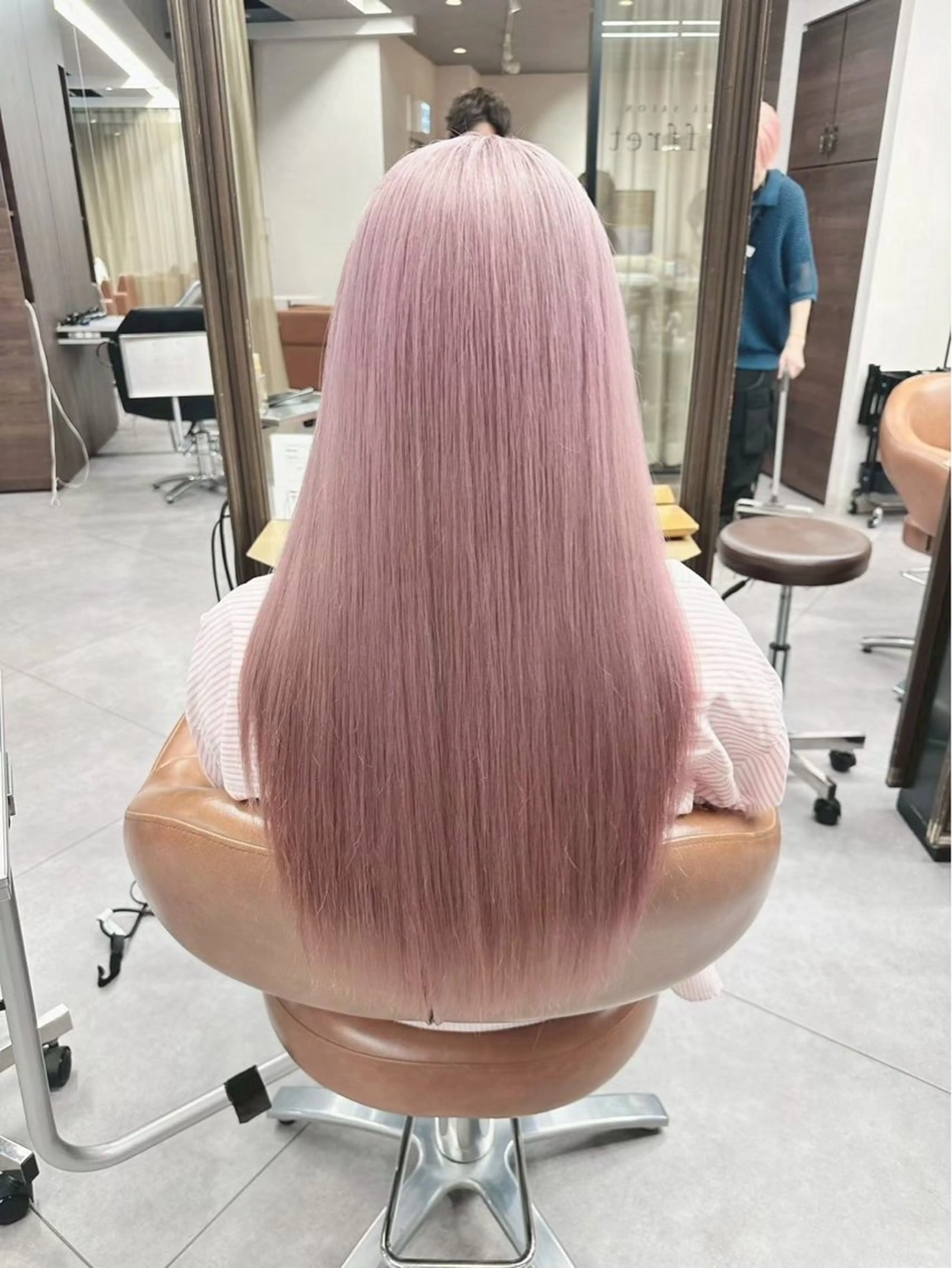 ロング カラー か ののヘアスタイル