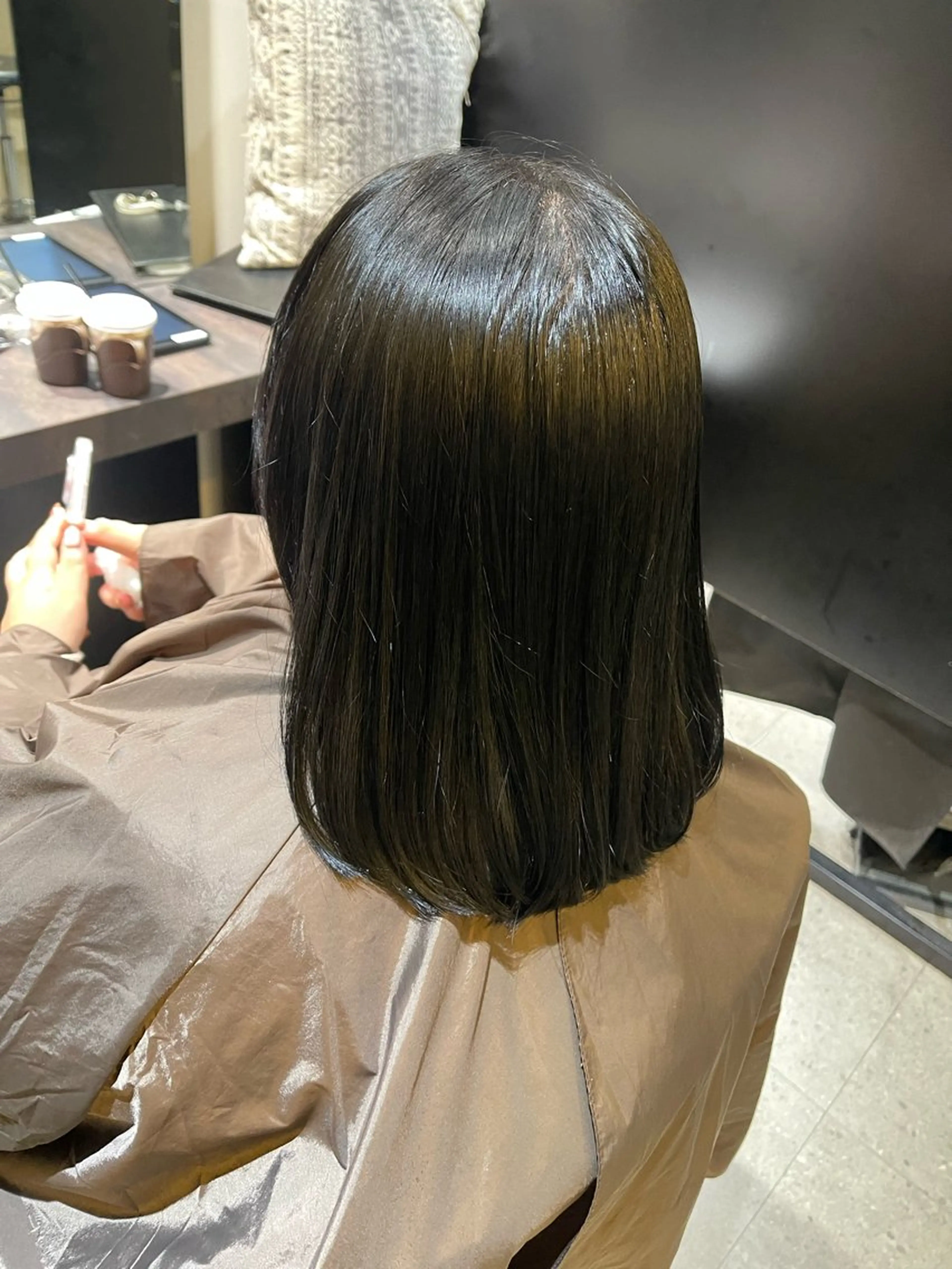 ミディアム 髪質改善 縮毛矯正 似合わせカット✂️ 🥀Ayane🥀のヘアスタイル