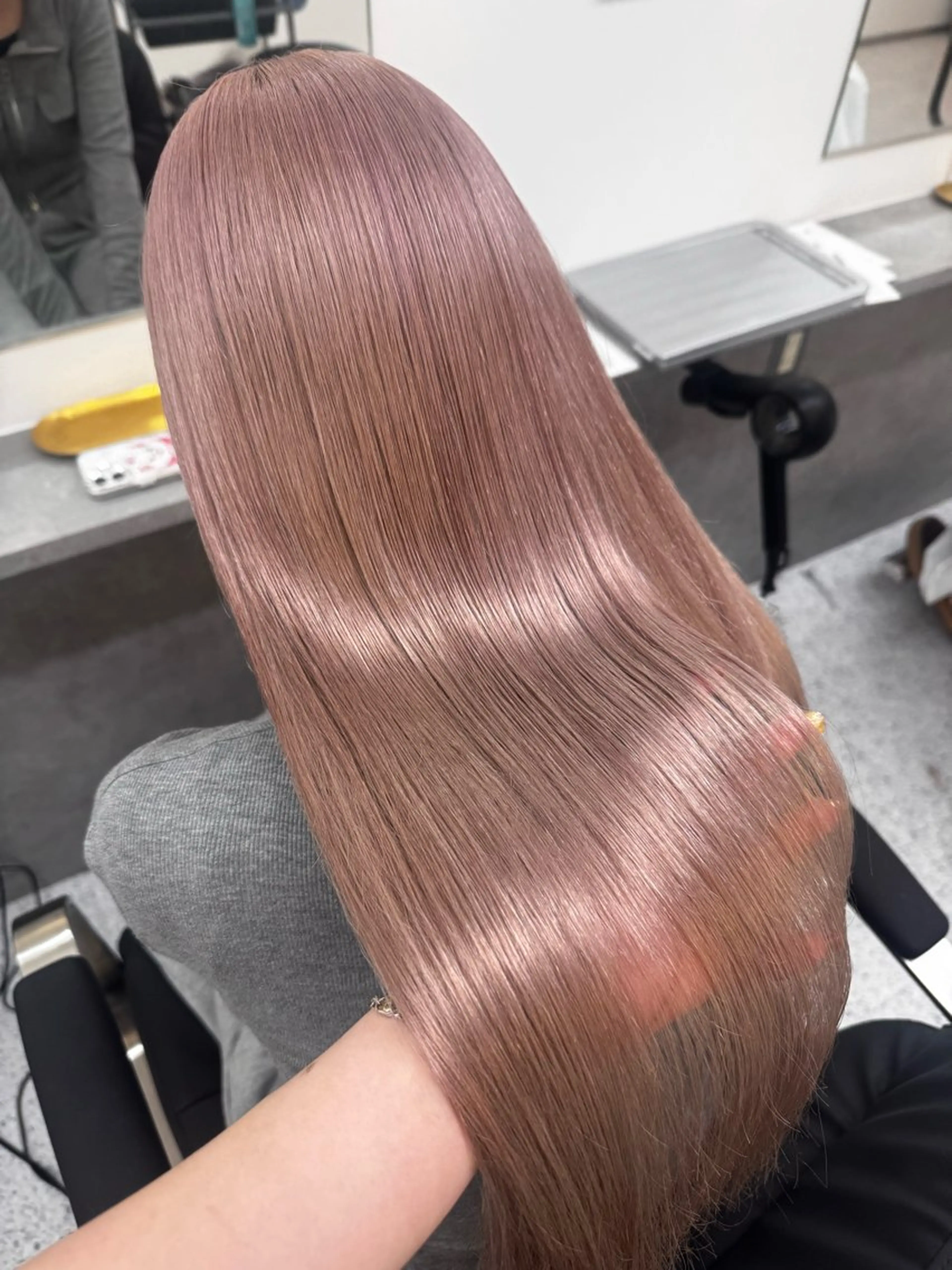 ロング ヘアカラー トリートメント ダブルカラー✨️ 五島桜樫のヘアスタイル