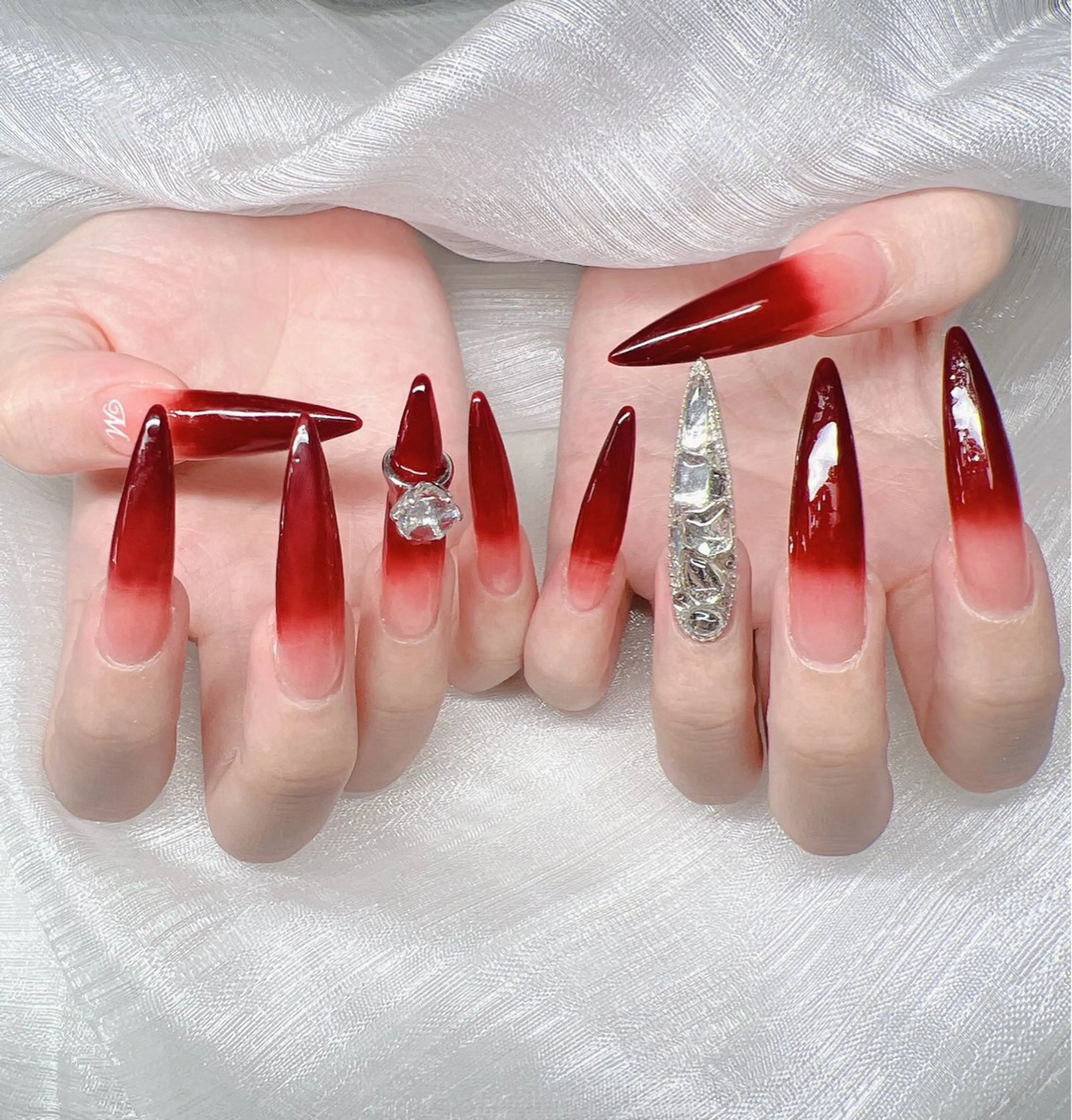 ネイル ハンドネイル Lee Nails チップ長さだし専門店のネイルデザイン