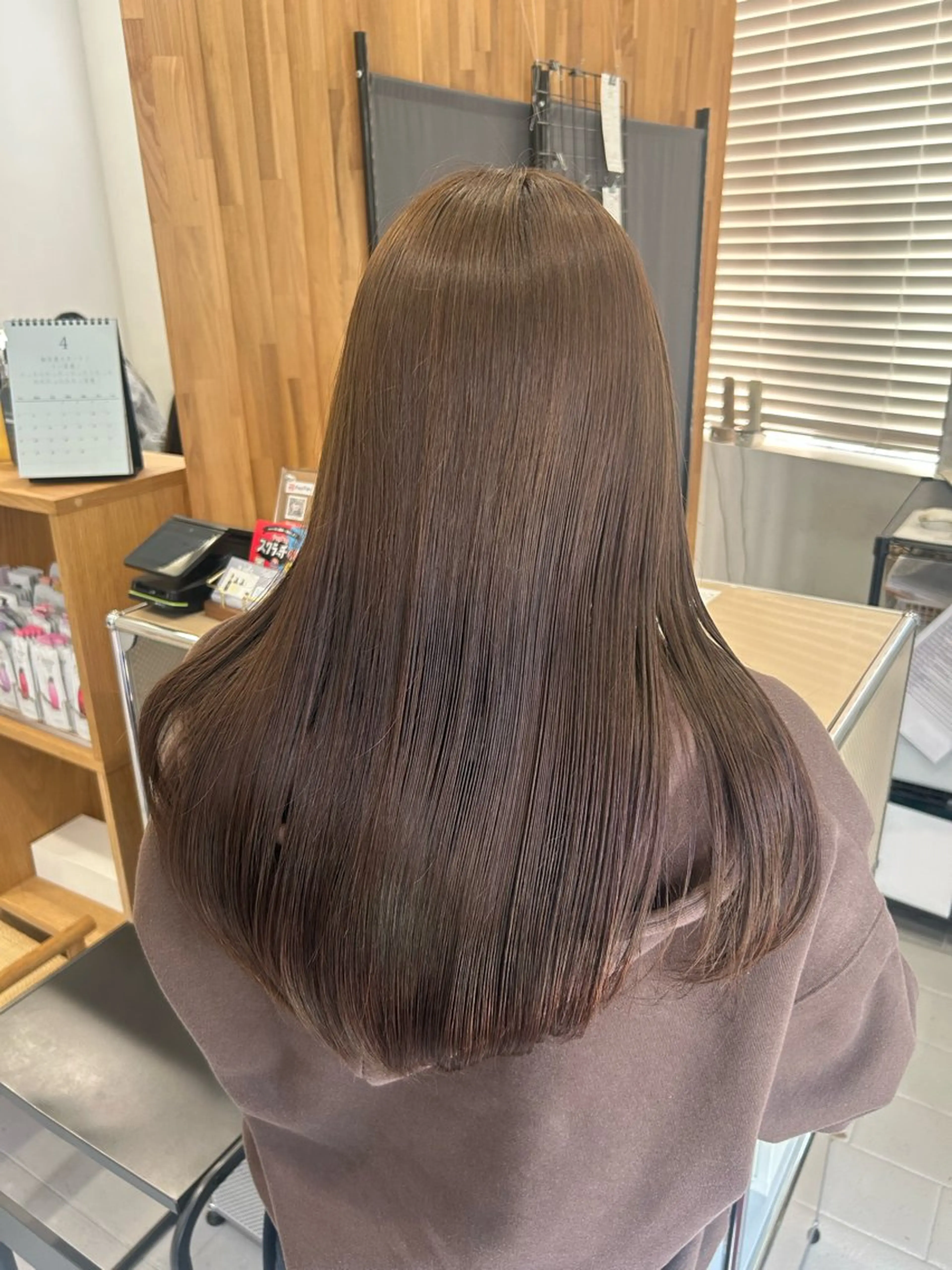 セミロング カット ヘアカラー トリートメント 韓国ヘア ‎⟡.·KANA🐥のヘアスタイル