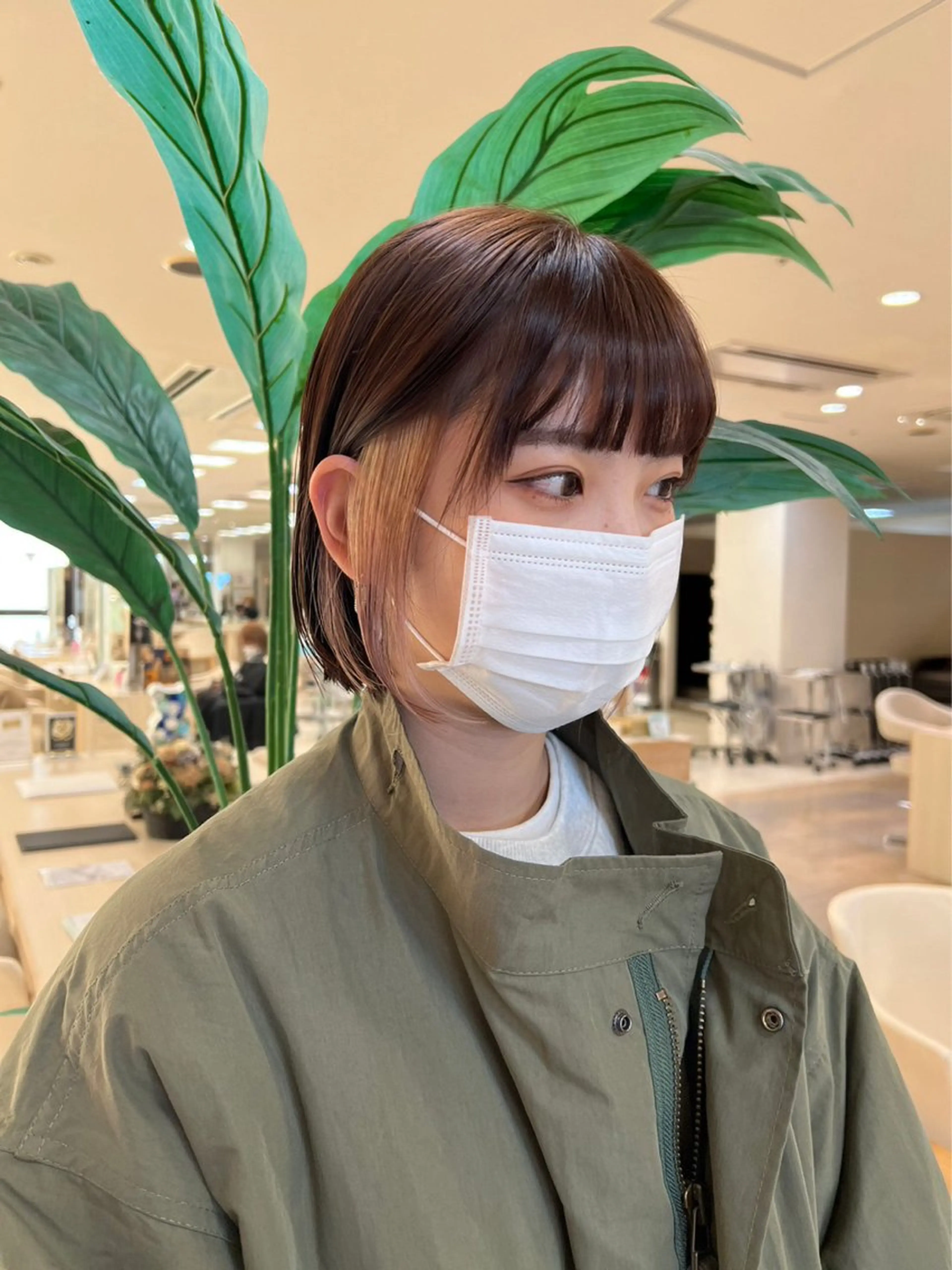 ショート カラー ヘアカラー トリートメント kenje luscaのヘアスタイル