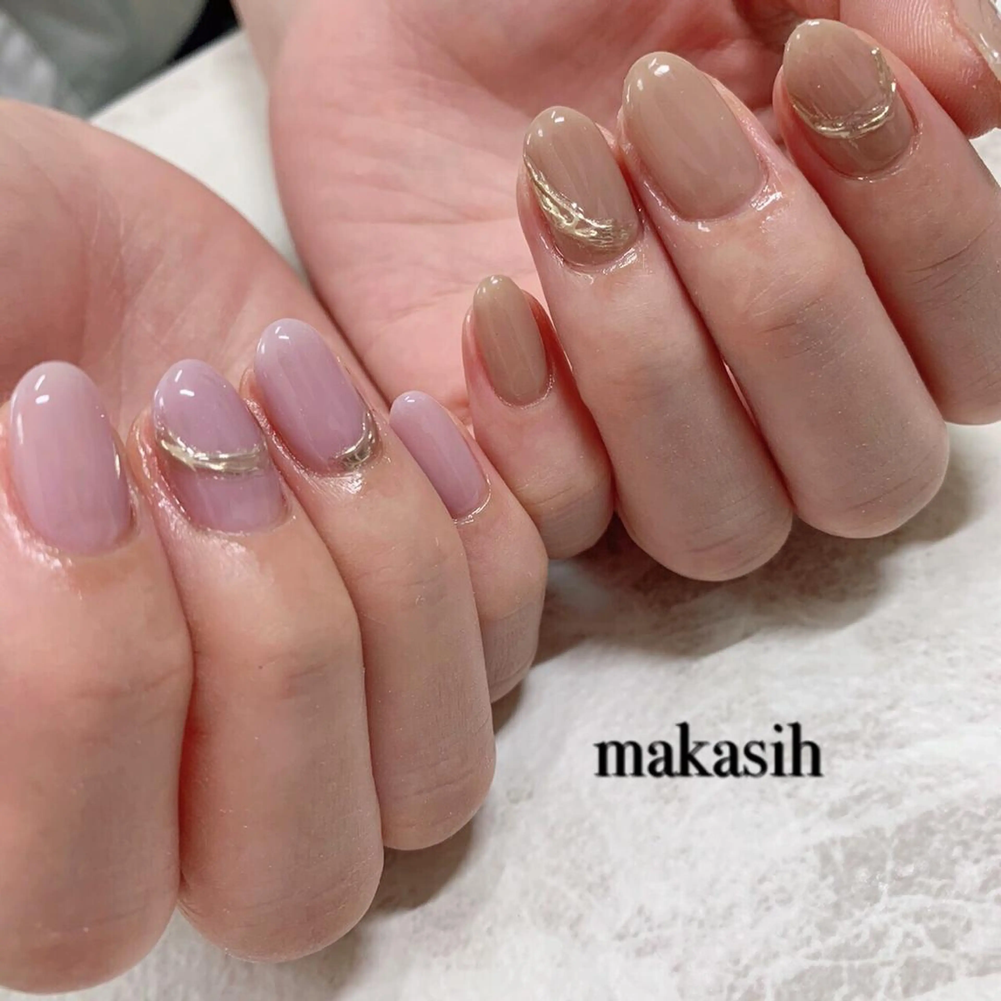 ネイル ミラーネイル シンプルネイル 濱田 美菜子のエステ・リラクイメージ