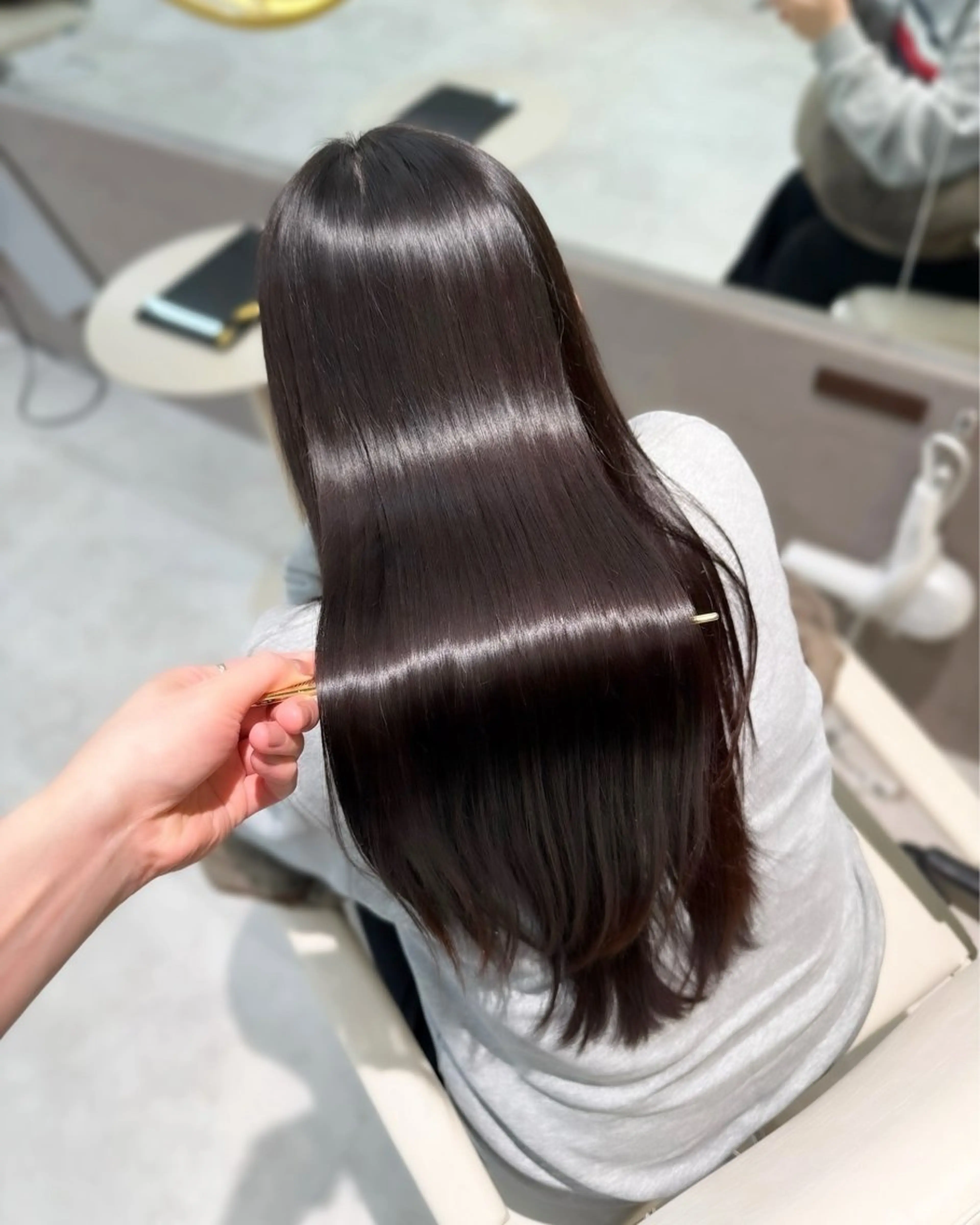 ロング 顔周りカット/髪質改 善/新宿/畑中稔里のヘアスタイル