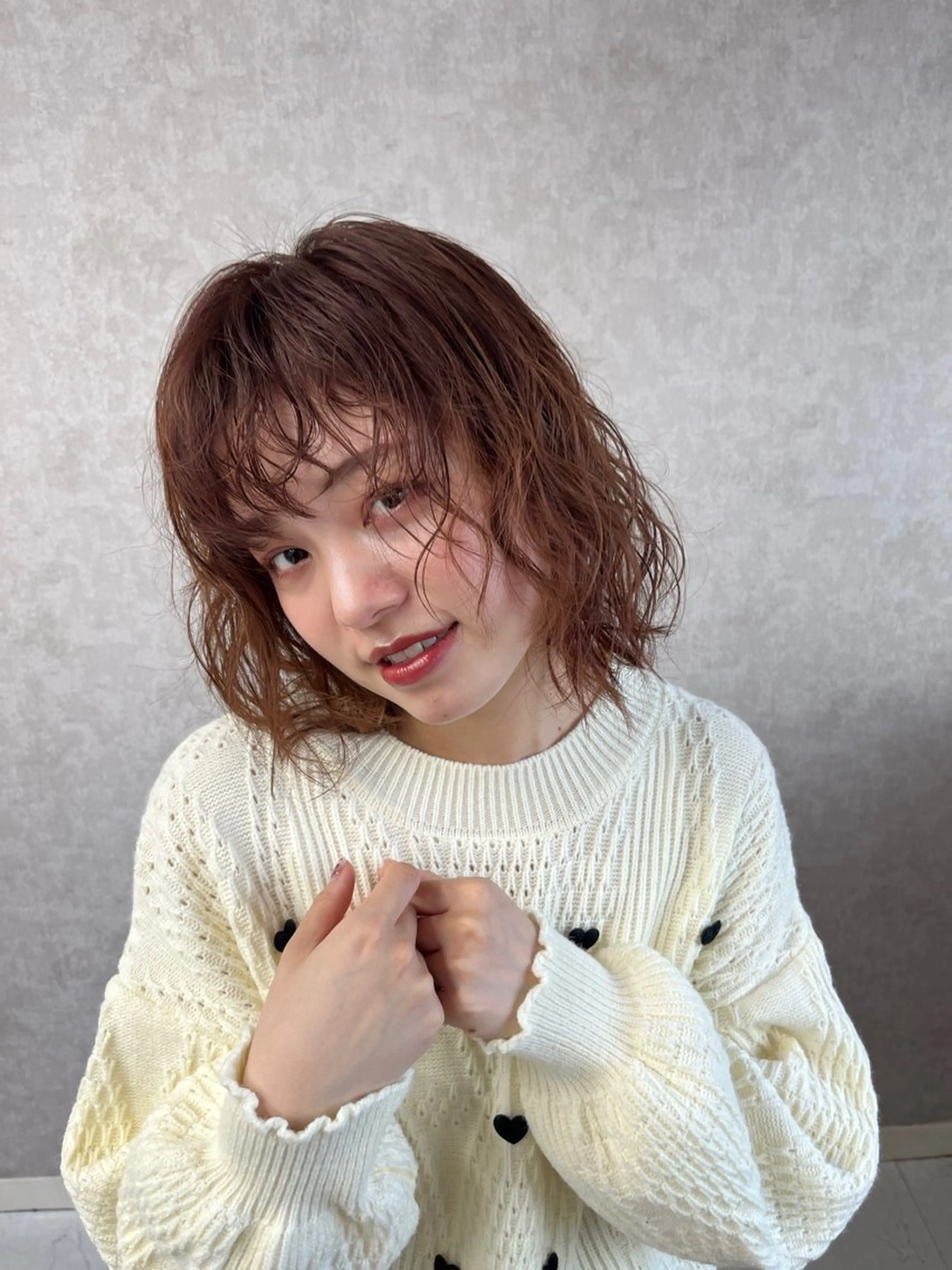 ミディアム yuuna ✮ door whiteのヘアスタイル