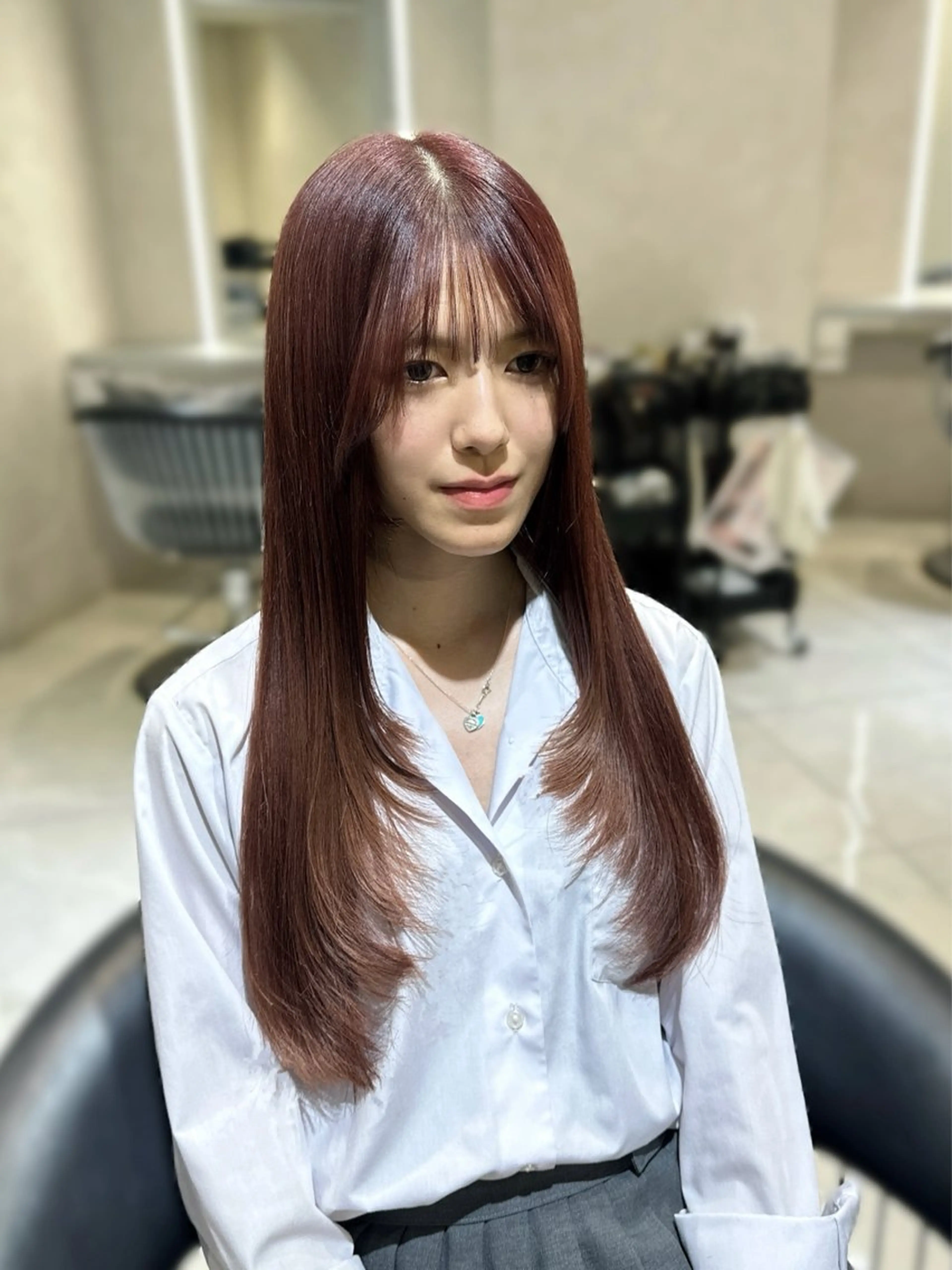 ロング ハイトーン/ベージュ 🤍reinaのヘアスタイル